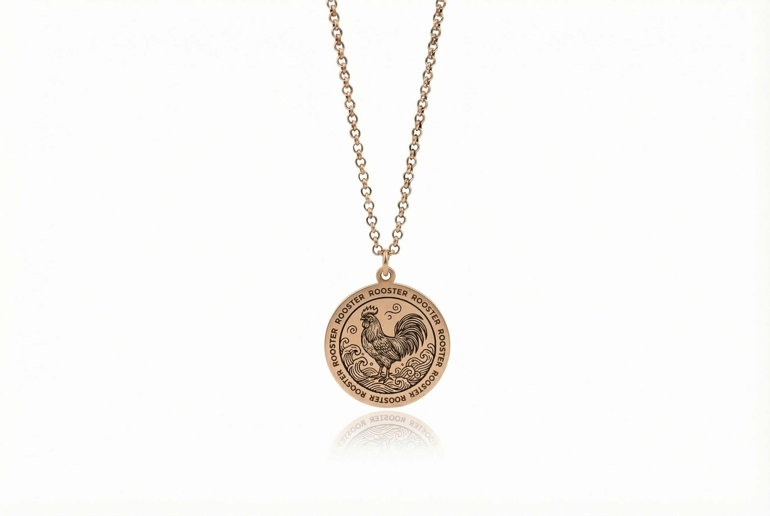 Rooster Zodiac Necklace