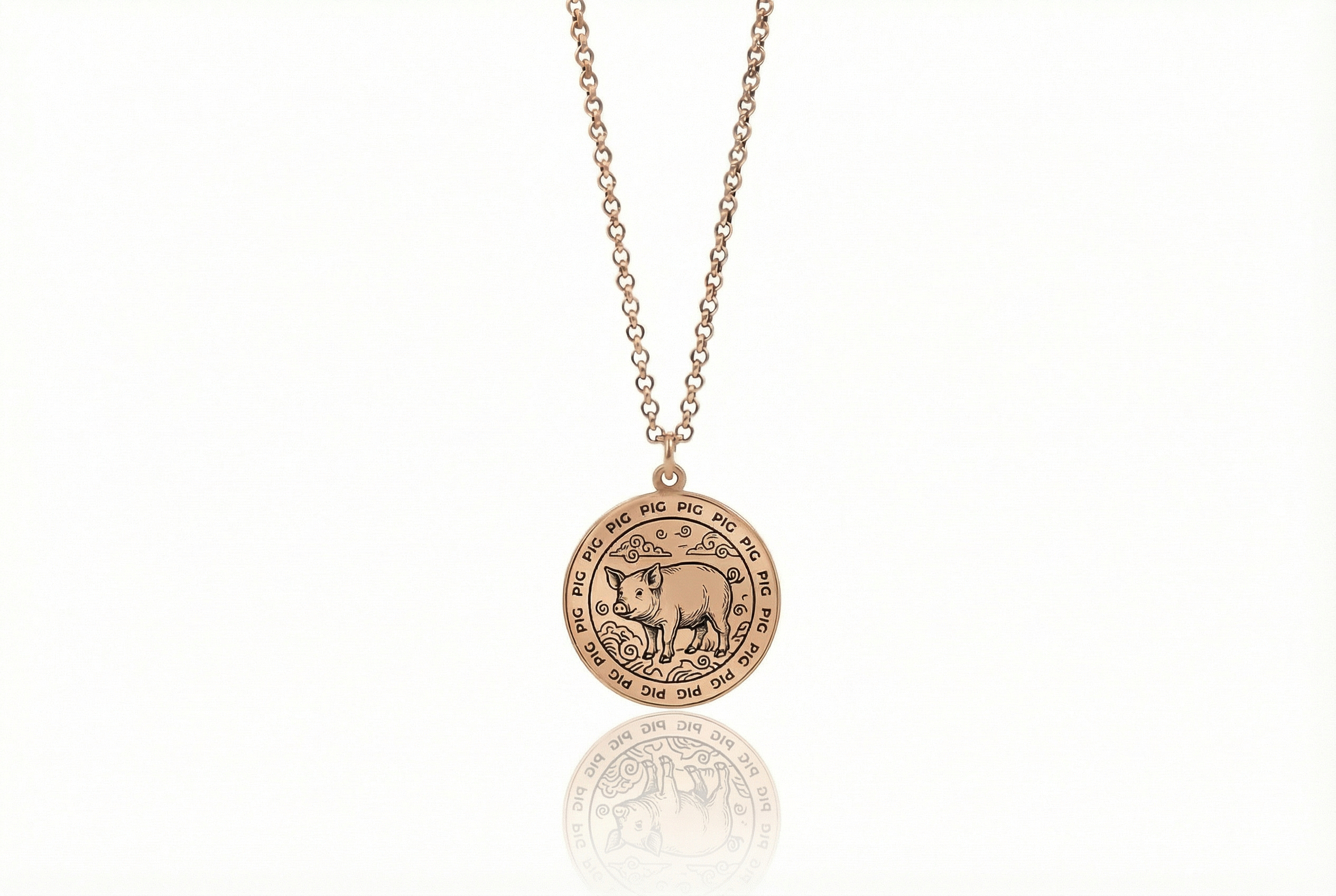 Pig Zodiac Necklace