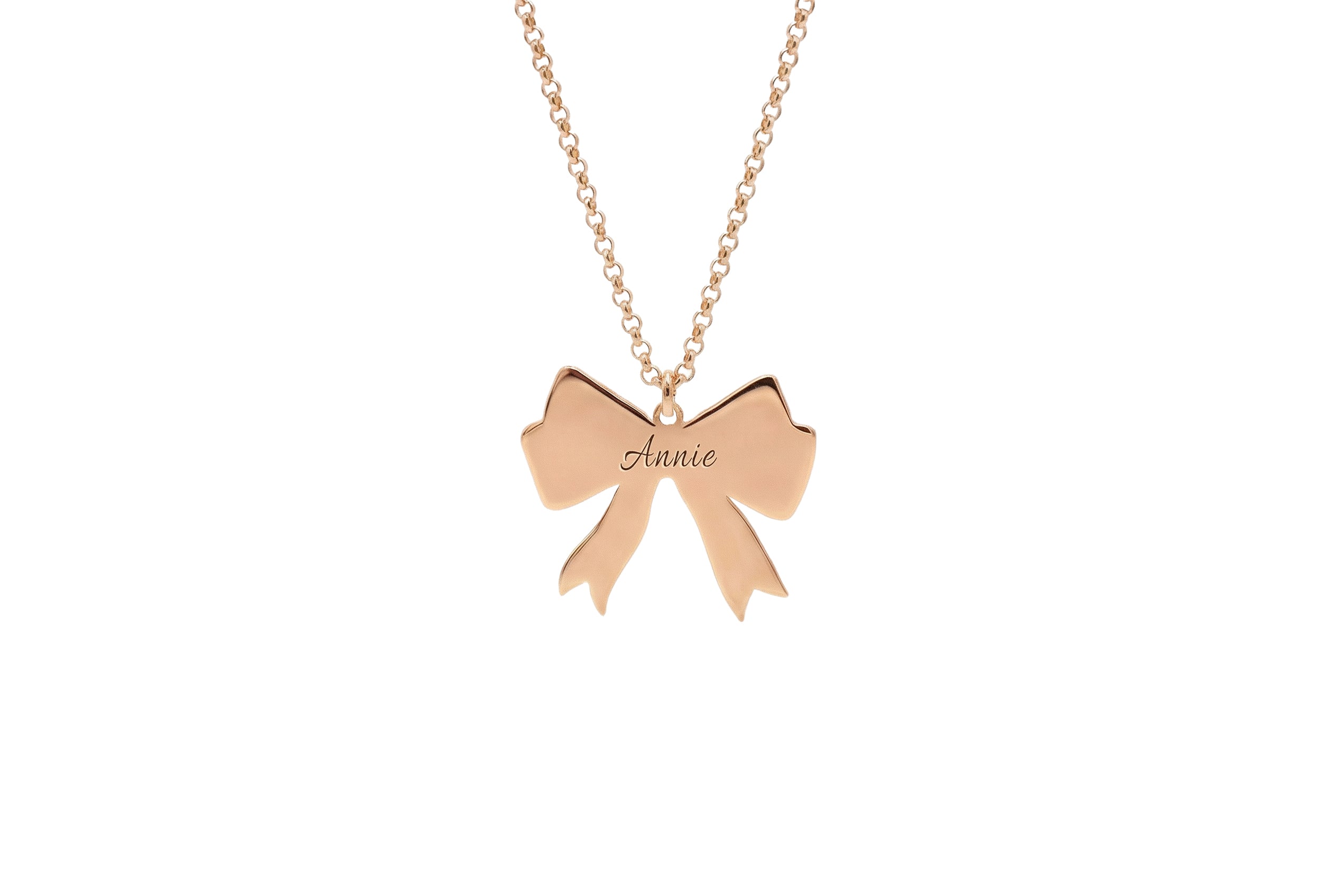 Bow Name Necklace