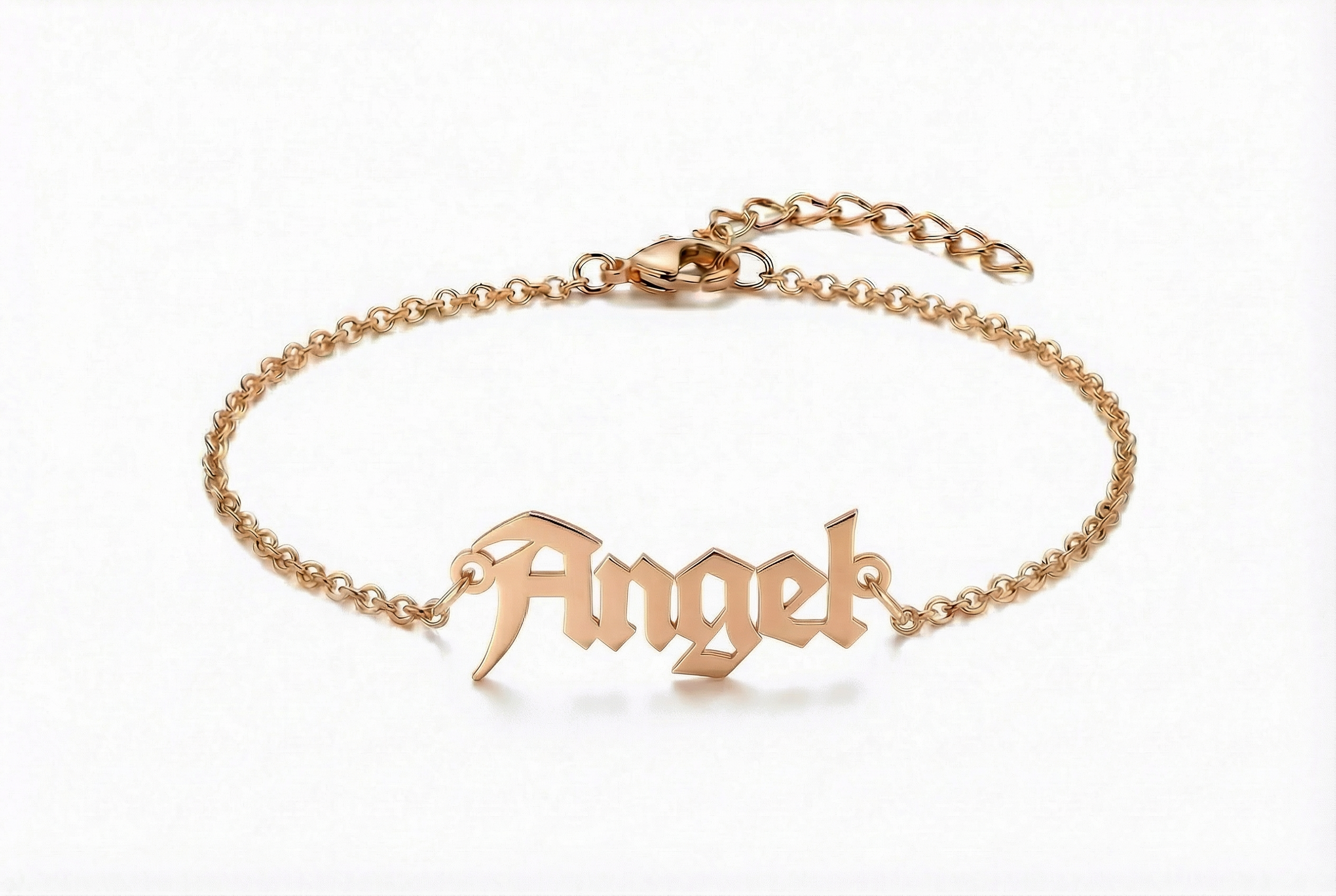 Gothic Font Hand Bracelet