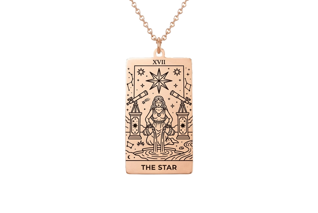 The Star Tarot Card Necklace