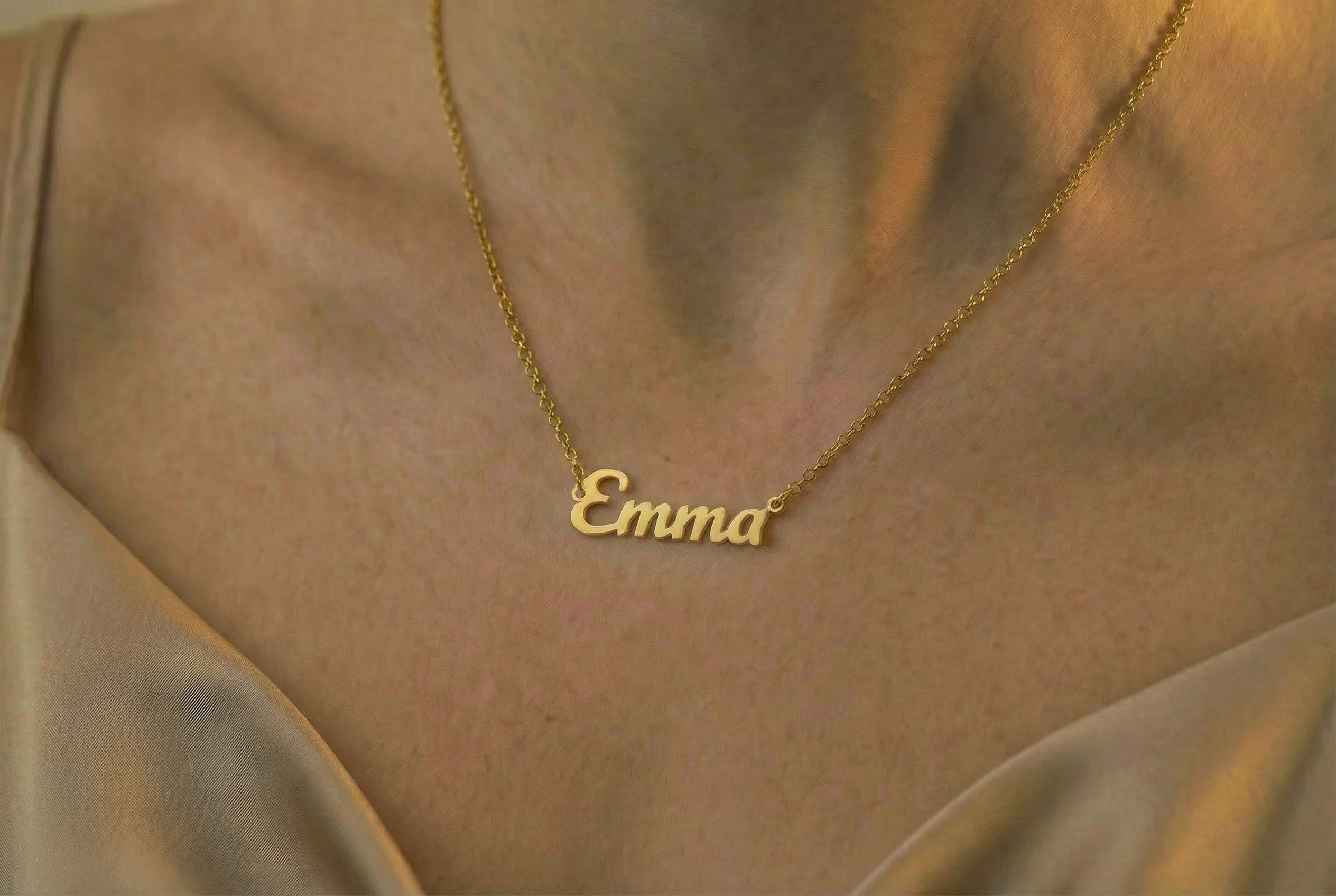 14k Gold Personalized Name Necklace