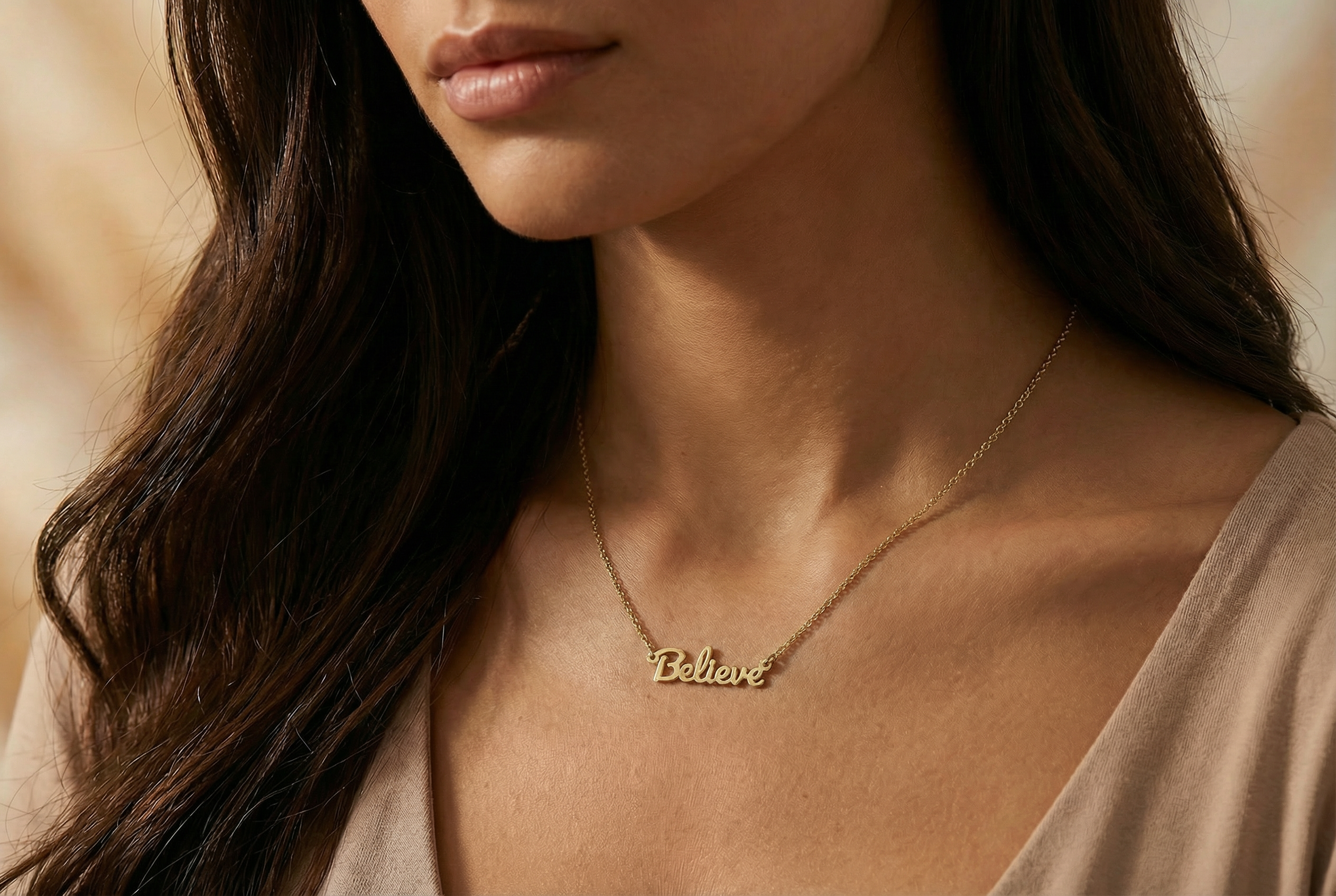 Delicate Custom Name Pendant Necklace