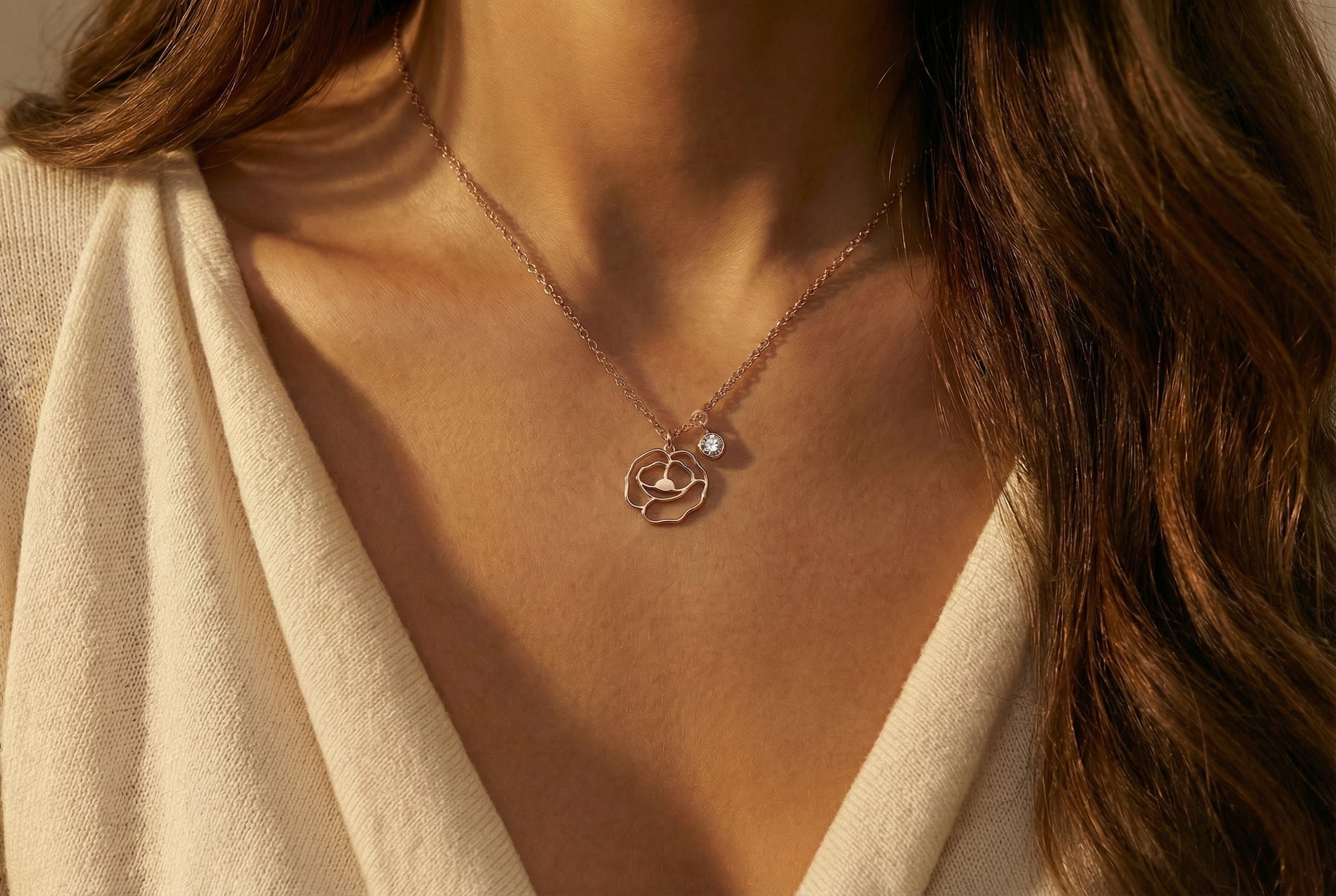 Custom Birth Flower Pendant