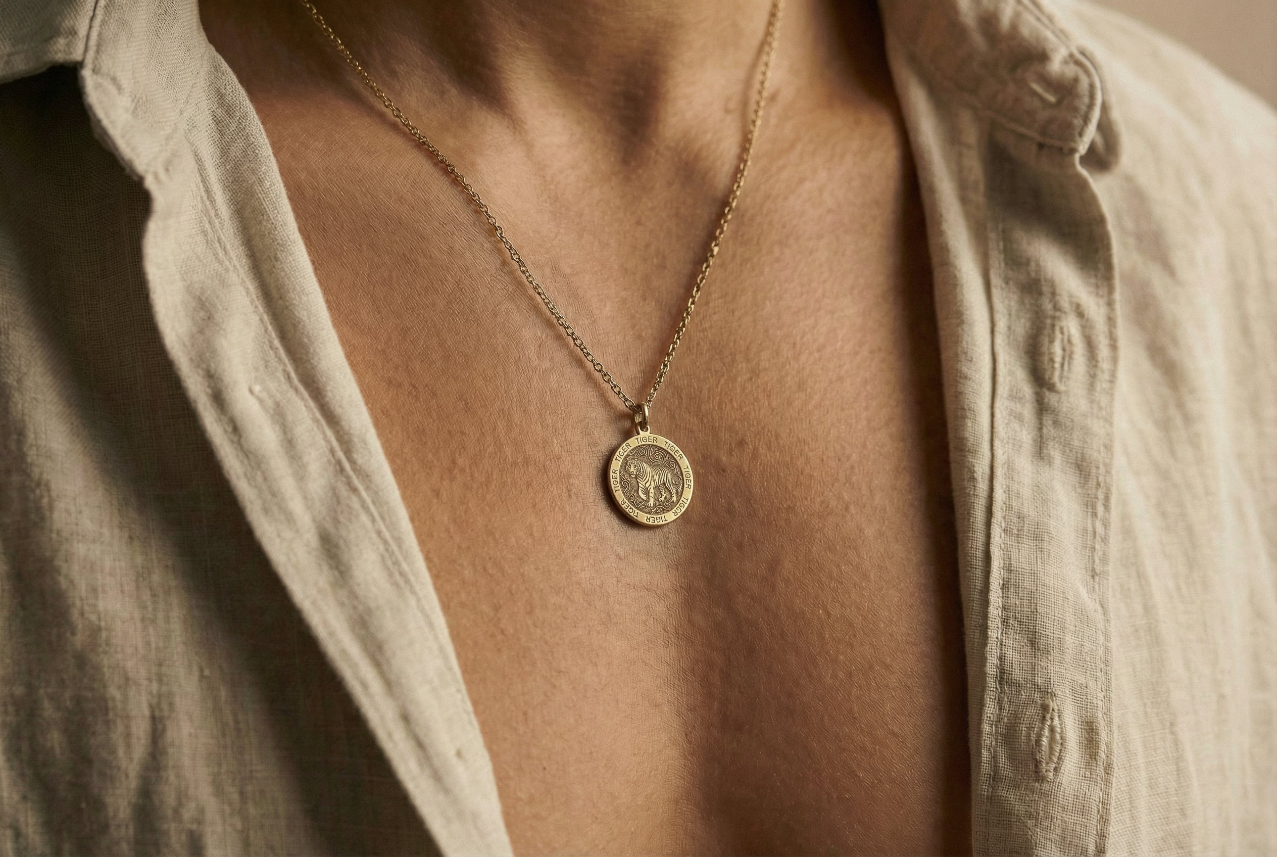 Tiger Zodiac Necklace