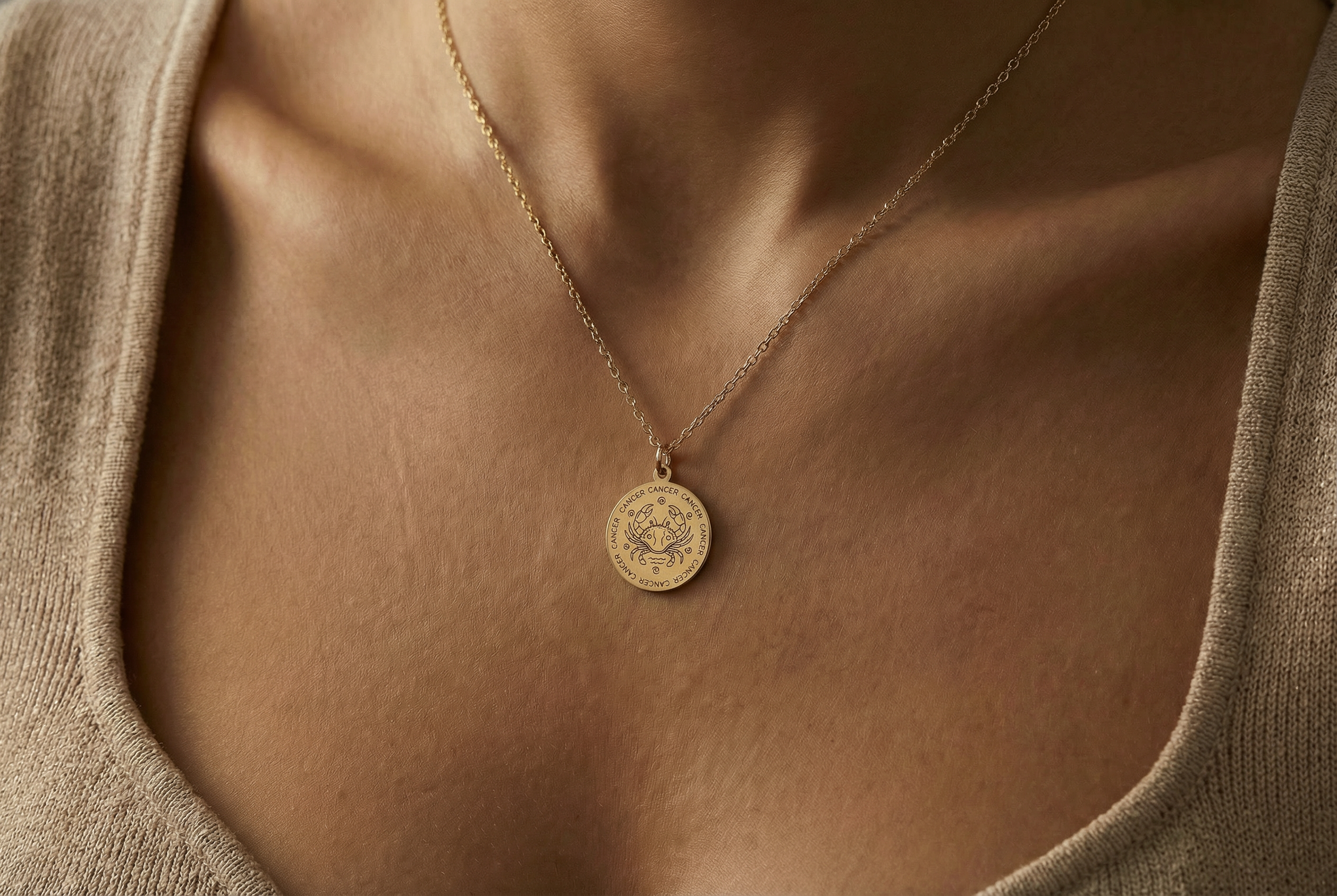 Cancer Zodiac Necklace