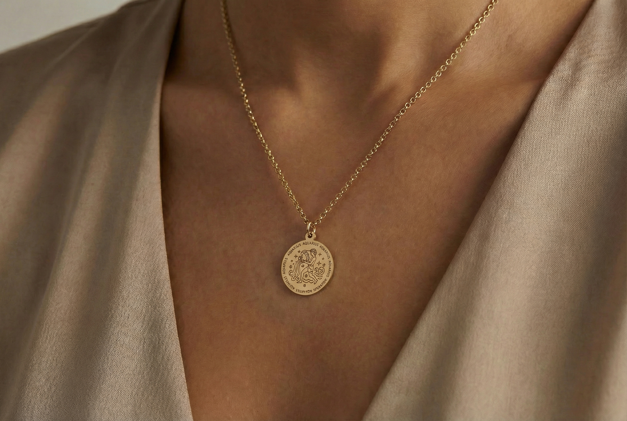 Aquarius Zodiac Necklace