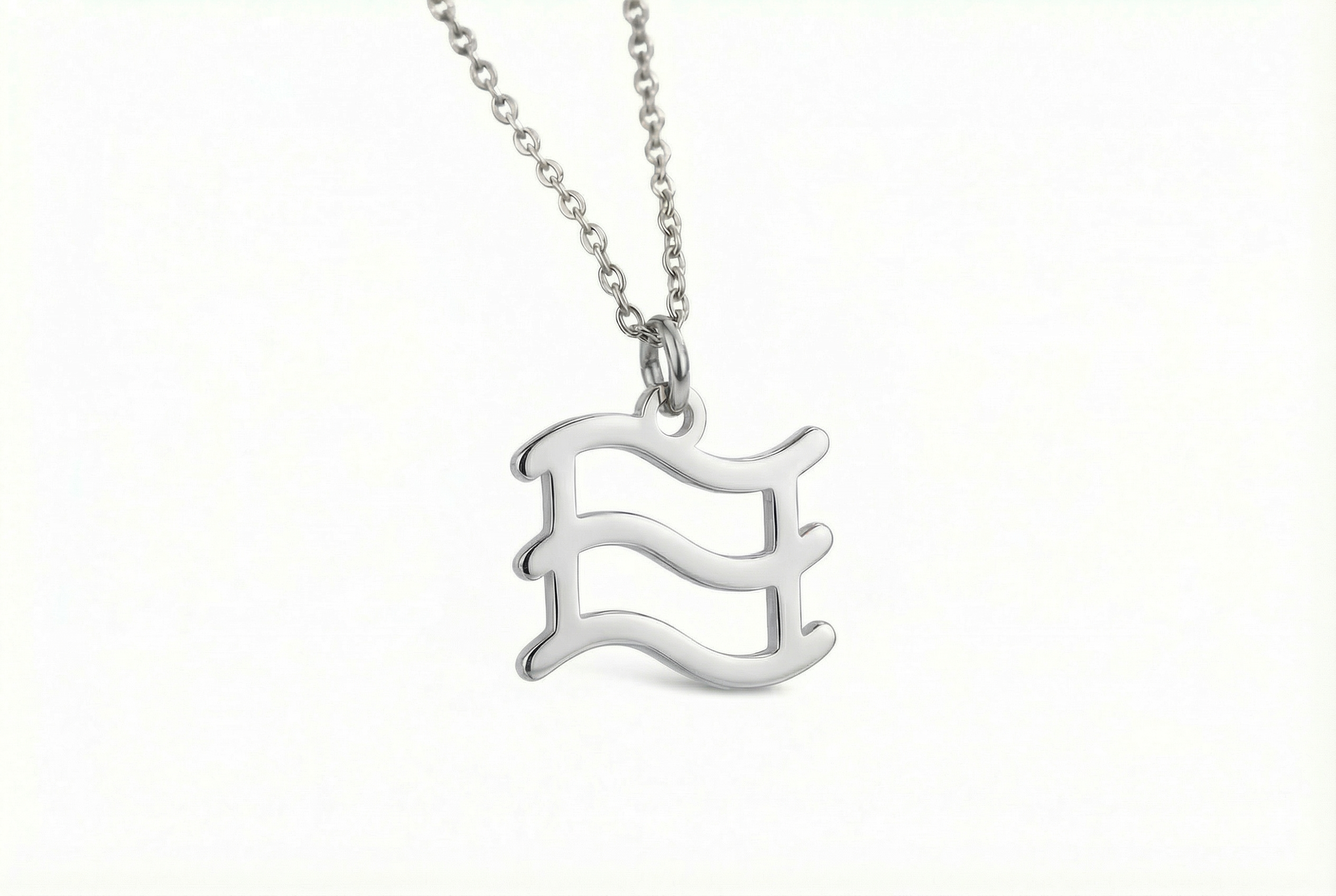 Minimalist Aquarius Star Sign Necklace
