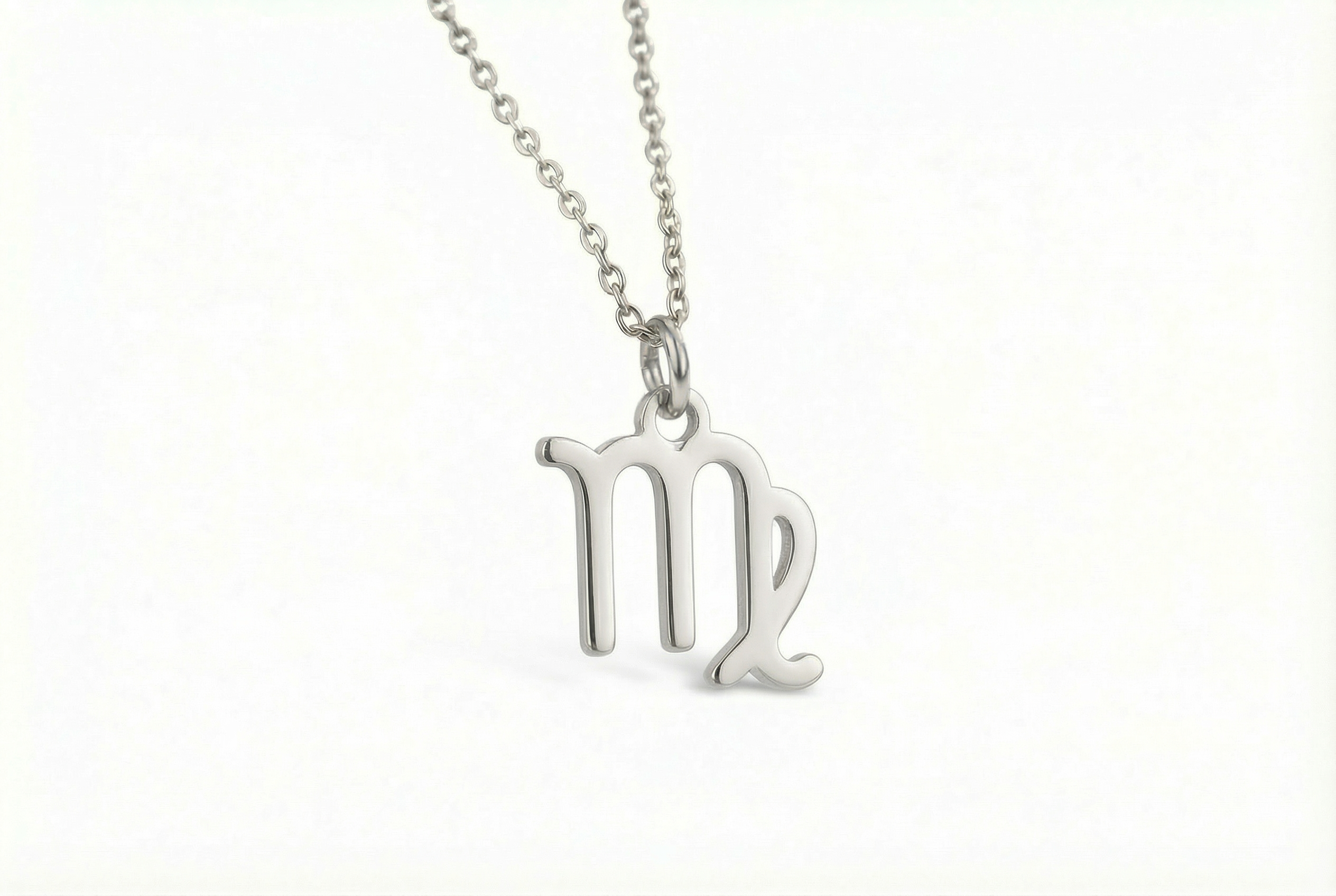 14k Gold Virgo Zodiac Necklace