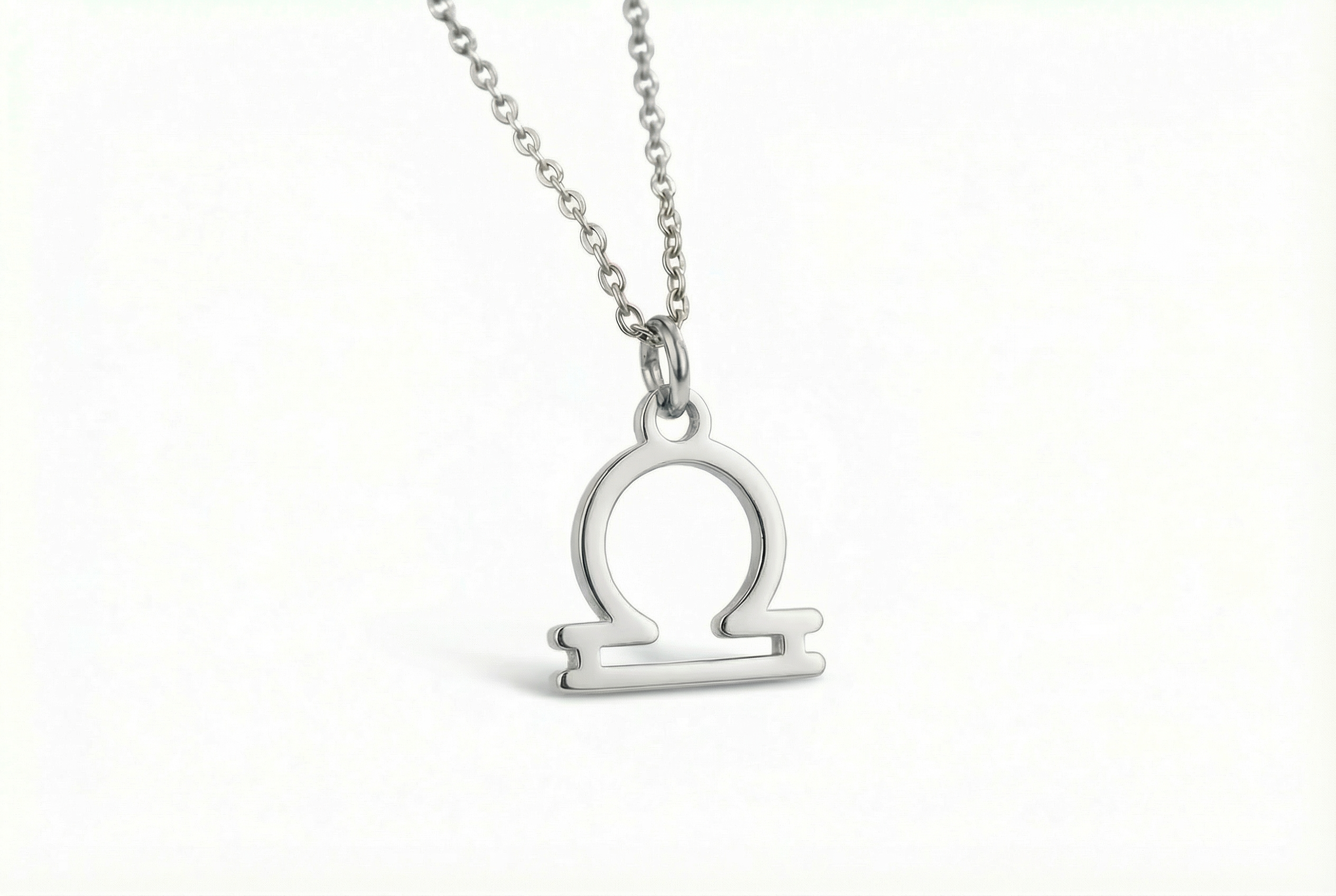 Gold Libra Zodiac Necklace