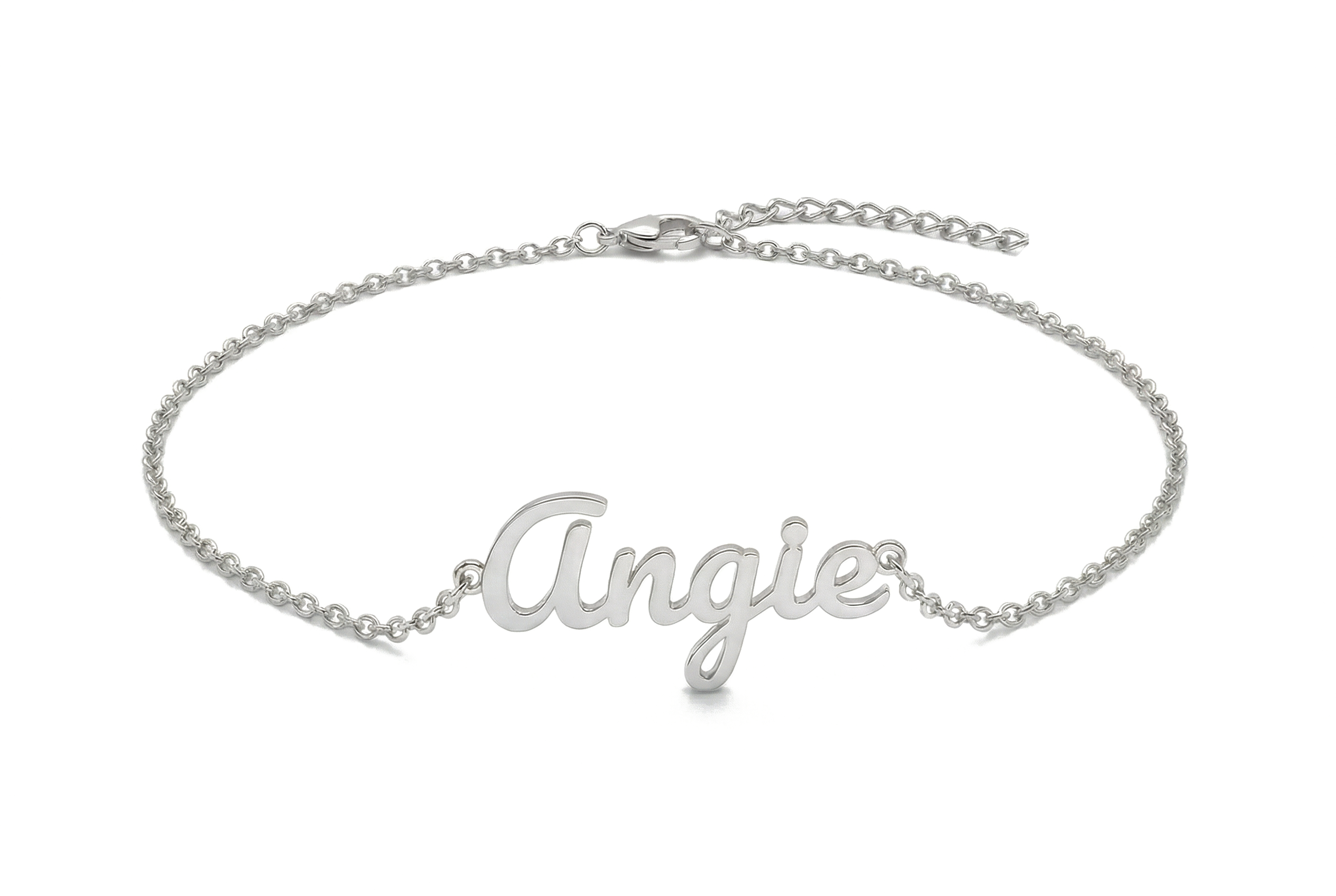 18k Gold Name Anklet