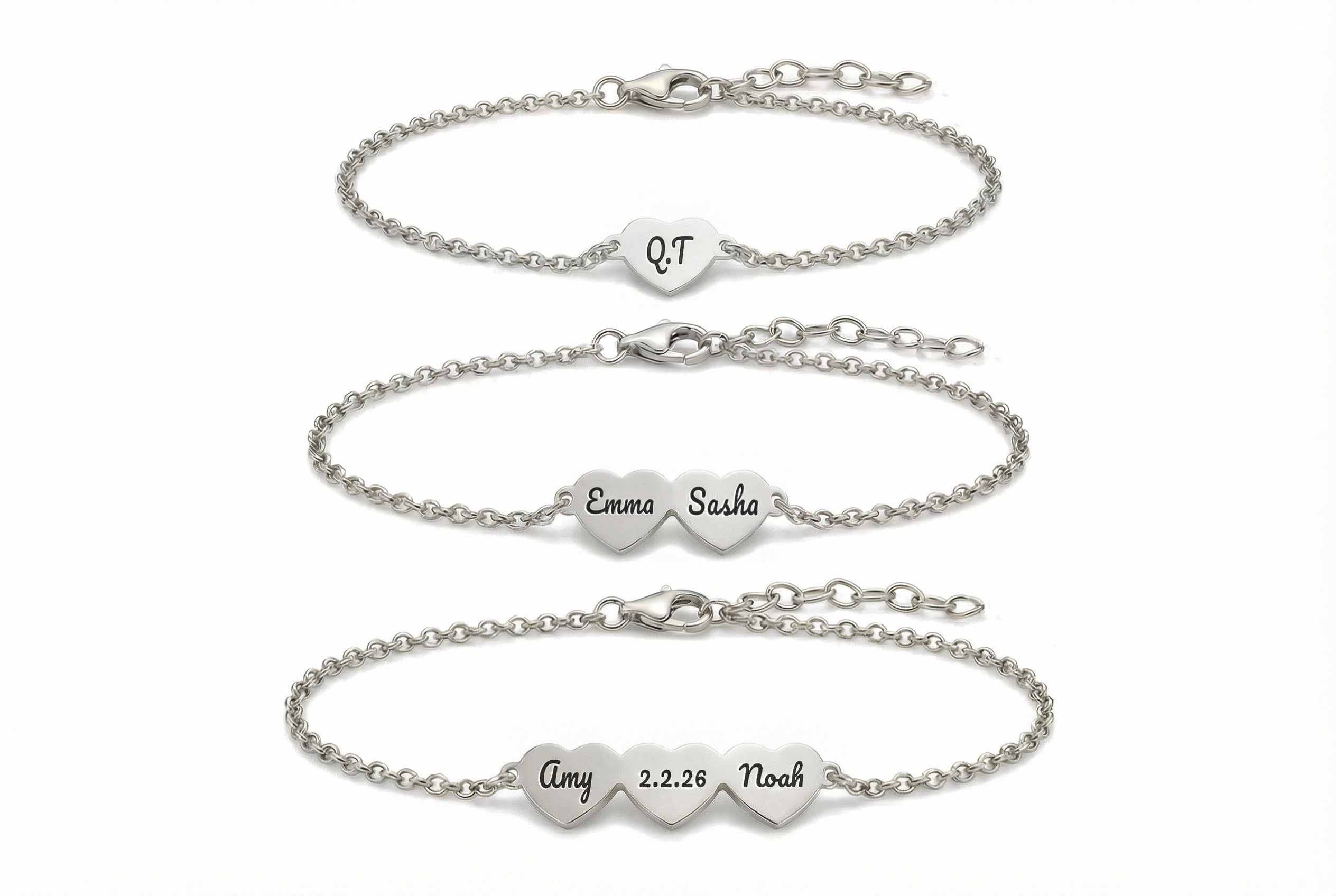 Heart Name Anklet