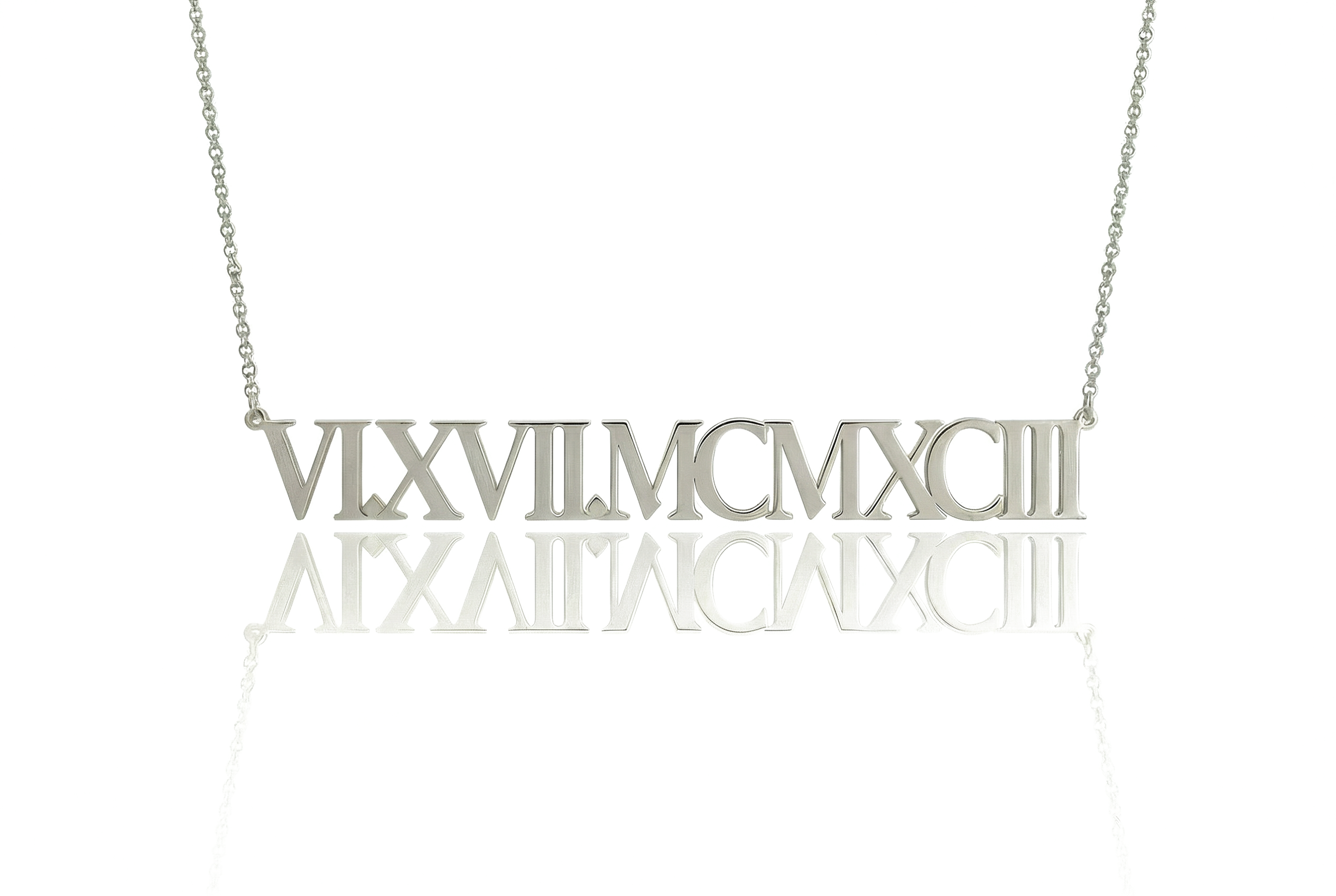 Roman Date Necklace