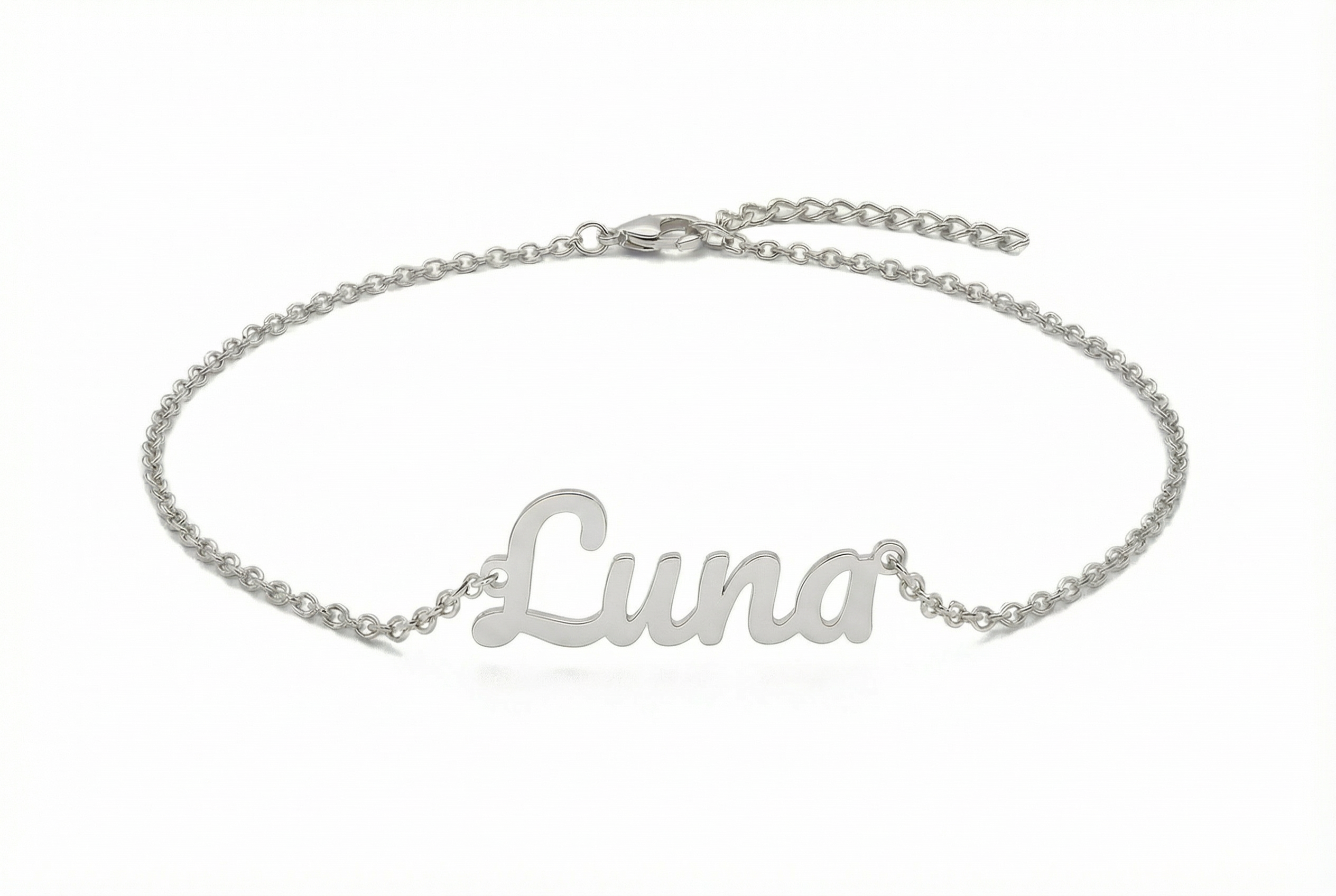 Custom 14k Gold Name Anklet