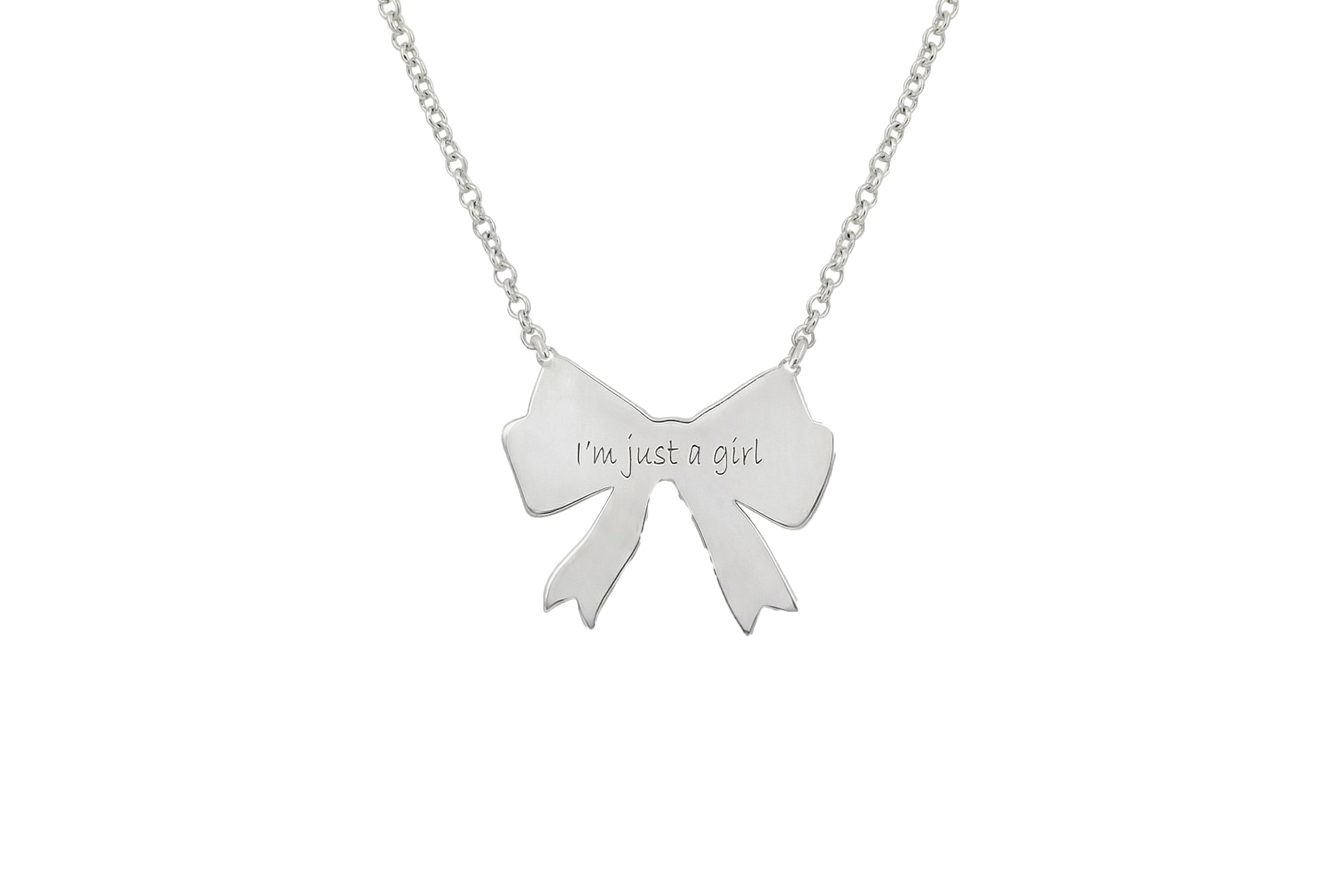 Feminine Ribbon Necklace