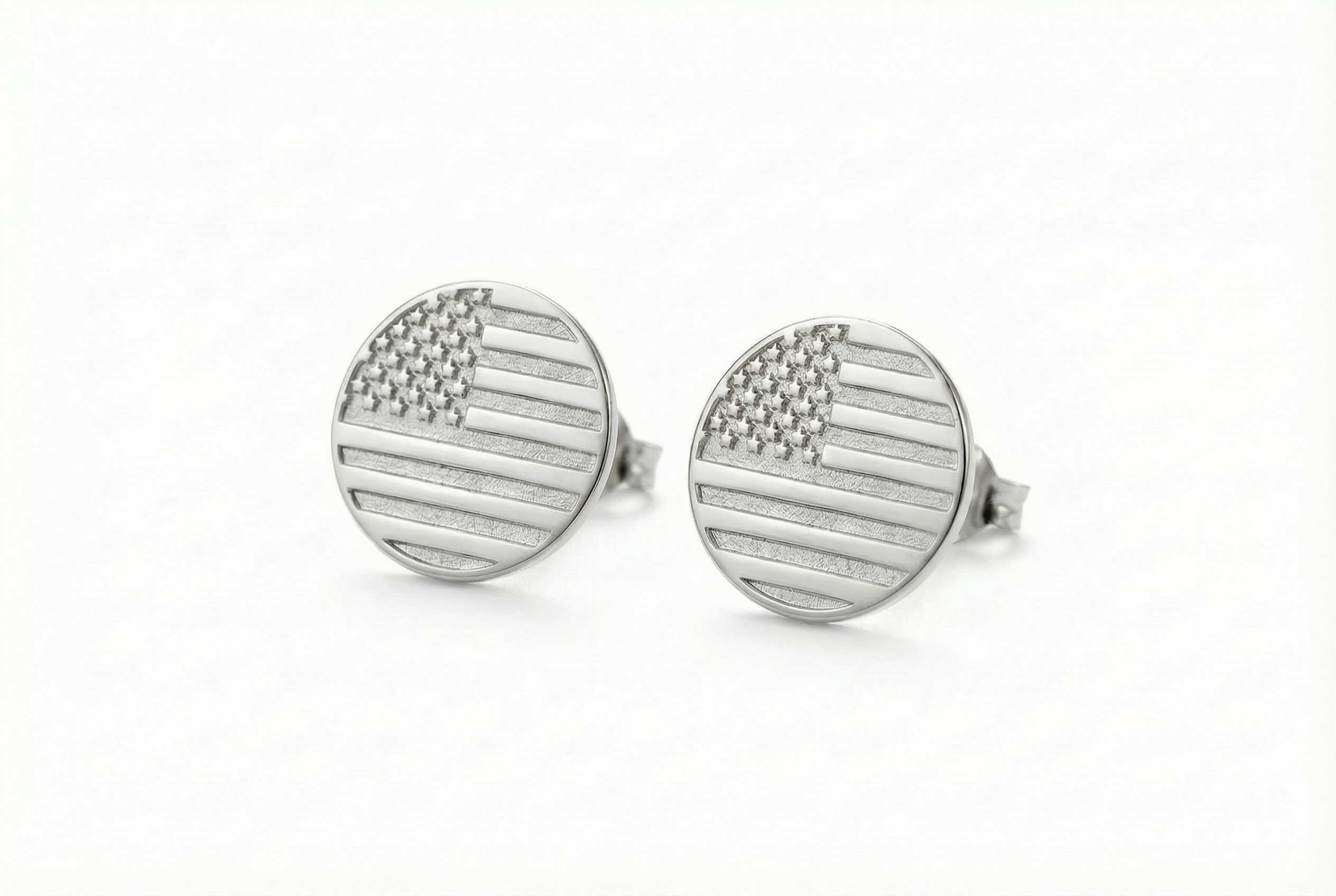 American Flag Stud Earrings