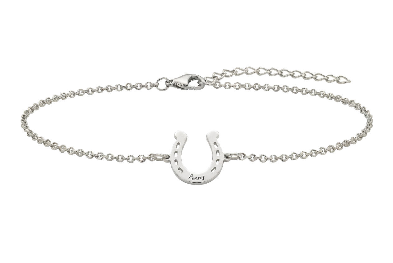 Custom Horseshoe Anklet