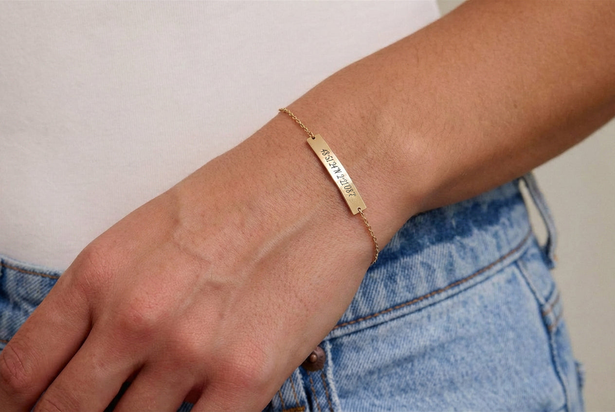 Moment in Time Bar Bracelet