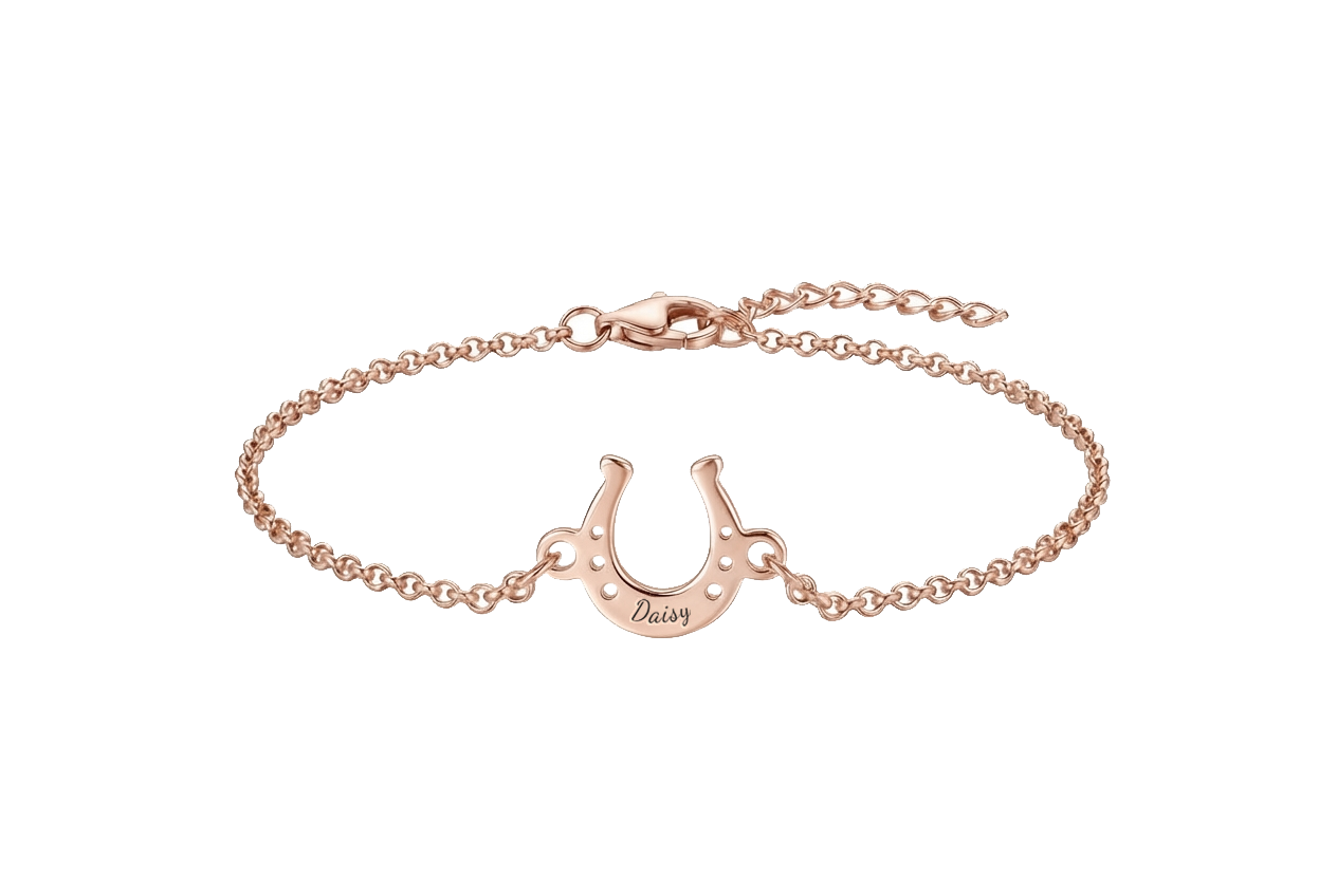 Personalized Horseshoe Bracelet
