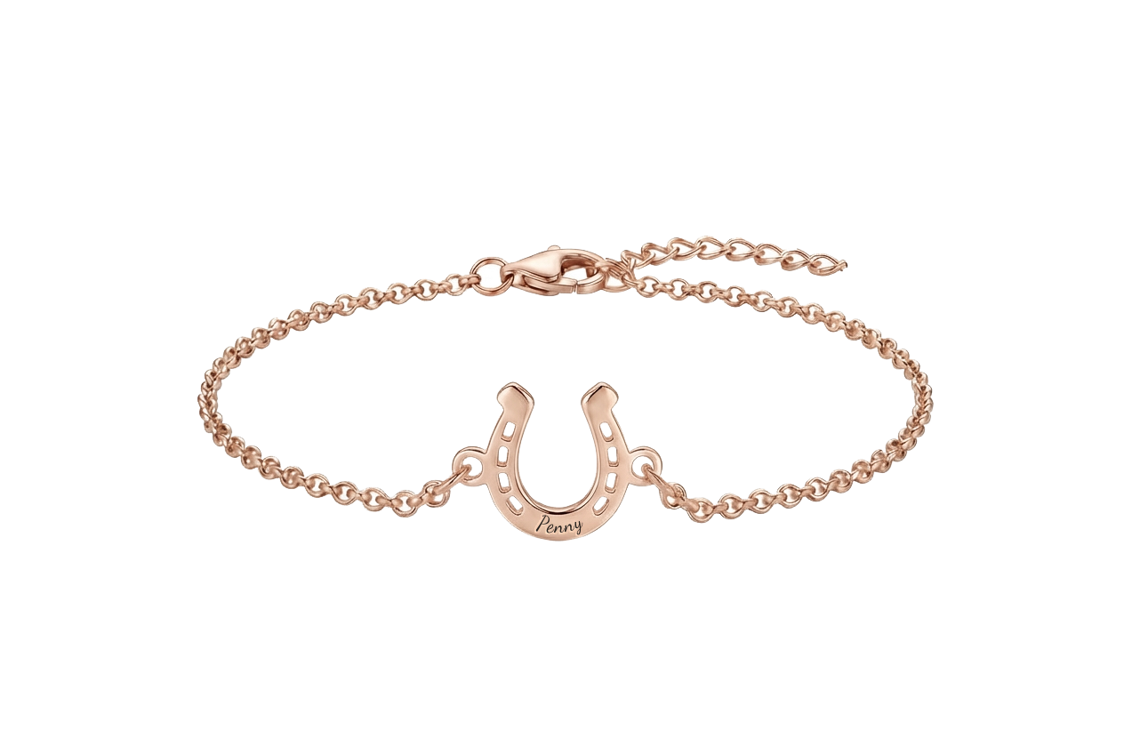 14k Gold Horseshoe Bracelet