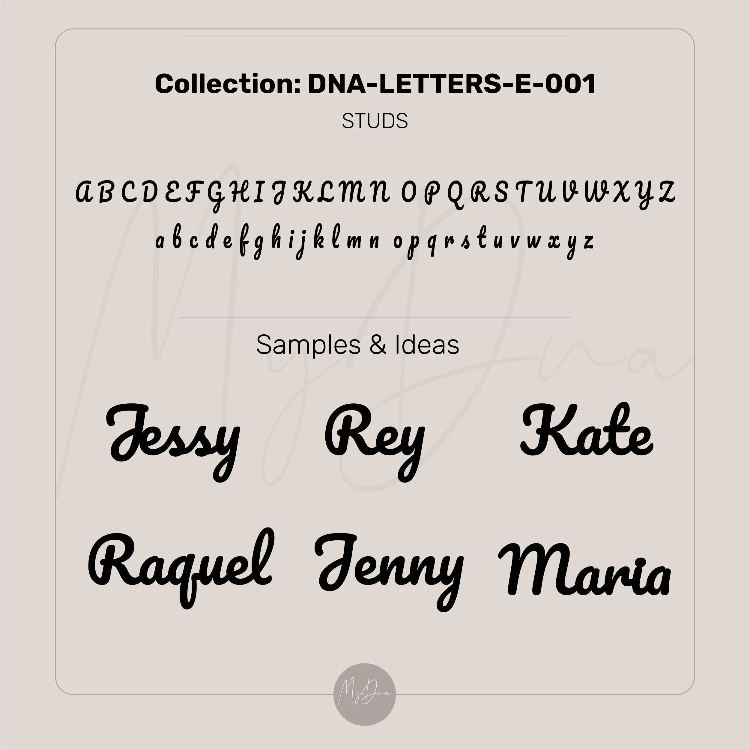 Elegant Name Everyday Studs