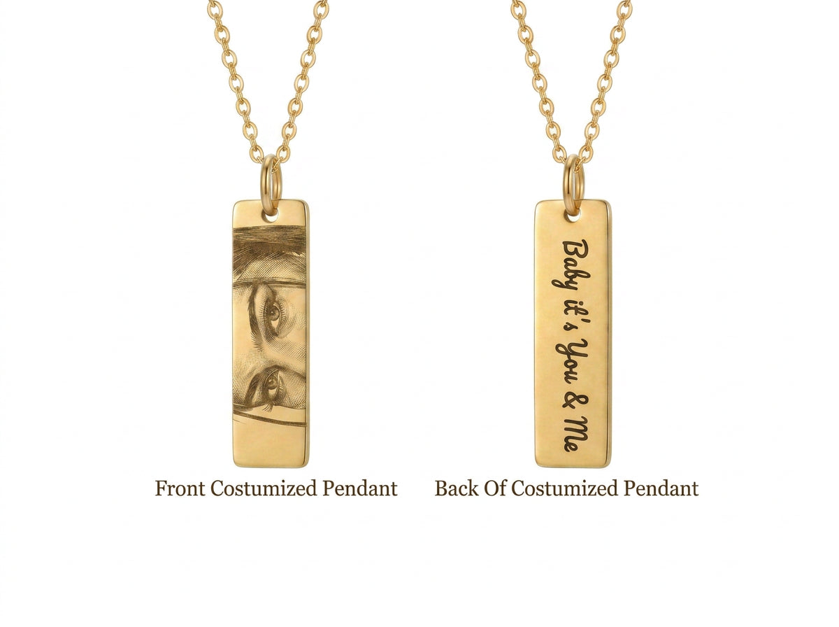 Personalized Eyes Photo Necklace