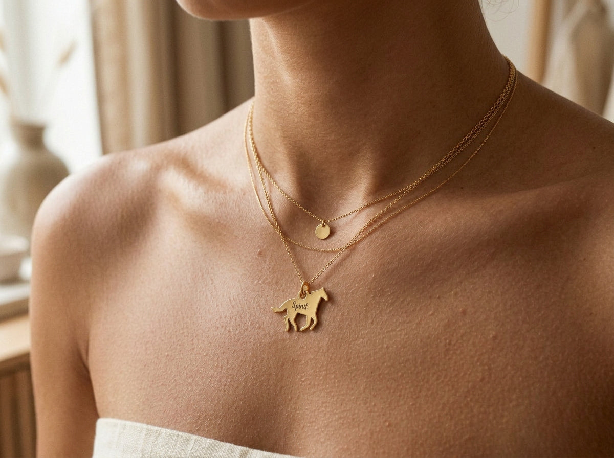 Personalized Horse Pendant