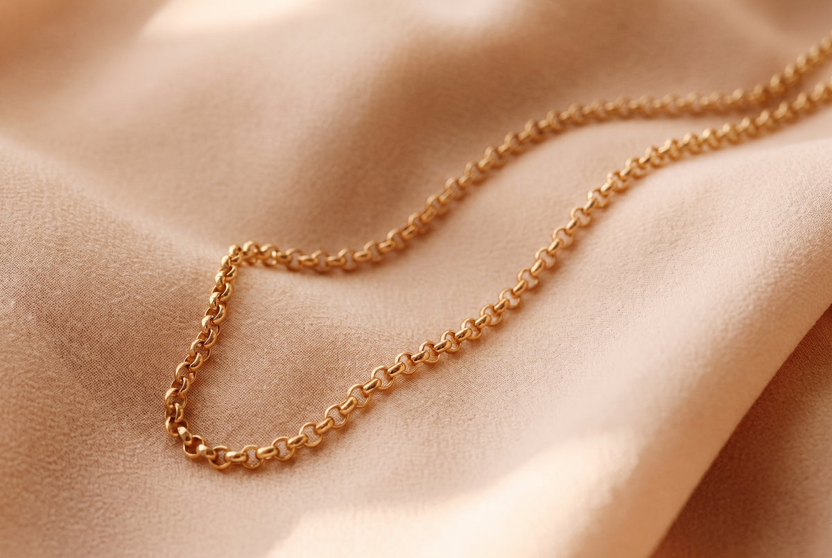 14K Gold Rolo Chain