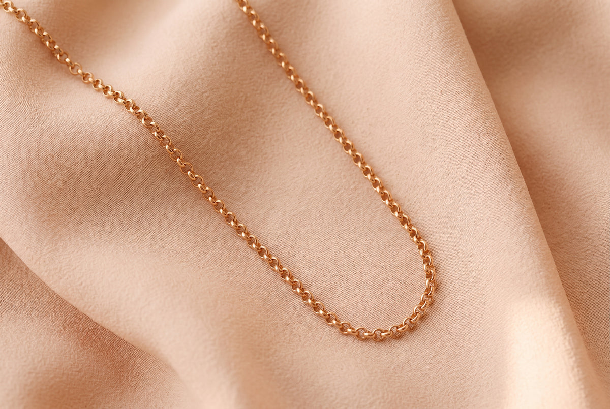 14K Gold Rolo Chain
