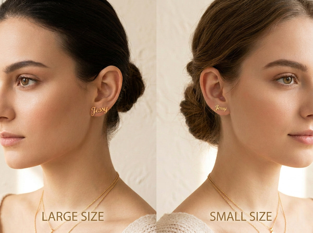Angel Number Stud Earrings