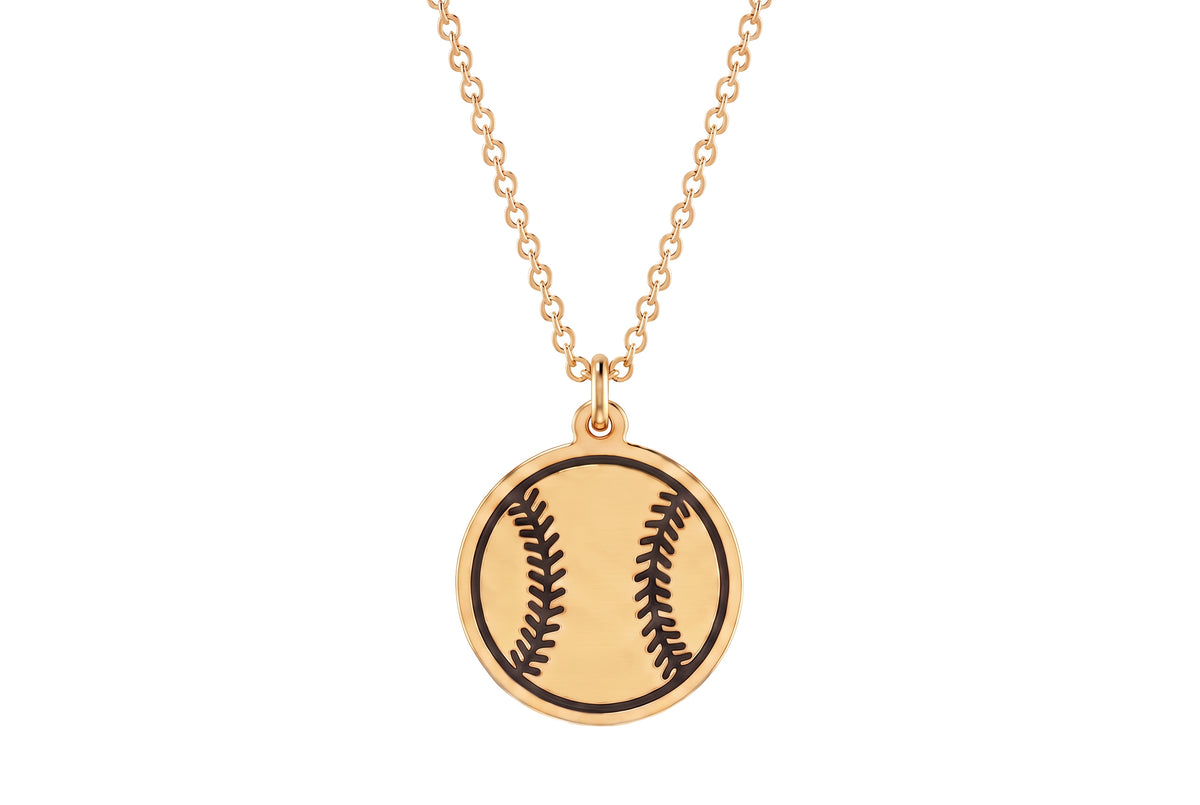 Custom Baseball Pendant Necklace