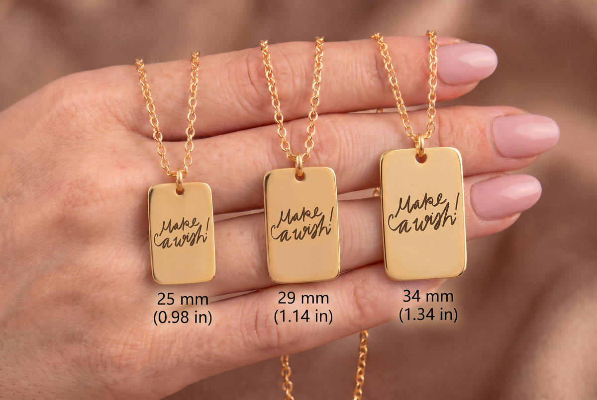Personalized Handwriting Tag Necklace