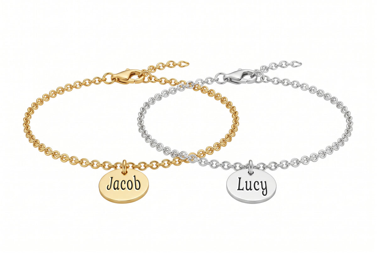 Personalized Couple Bracelets Set