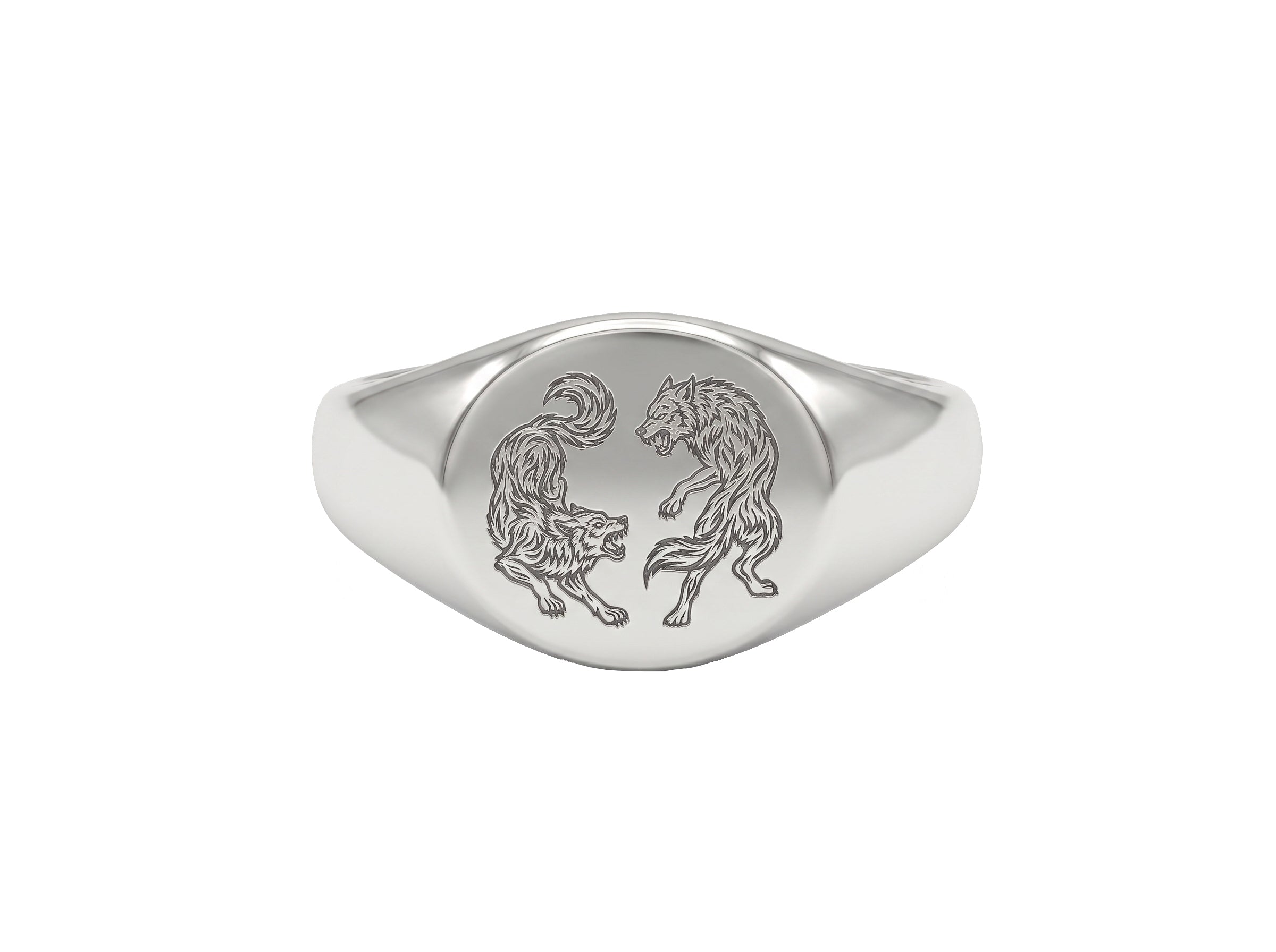 Facing Wolves Crest Ring