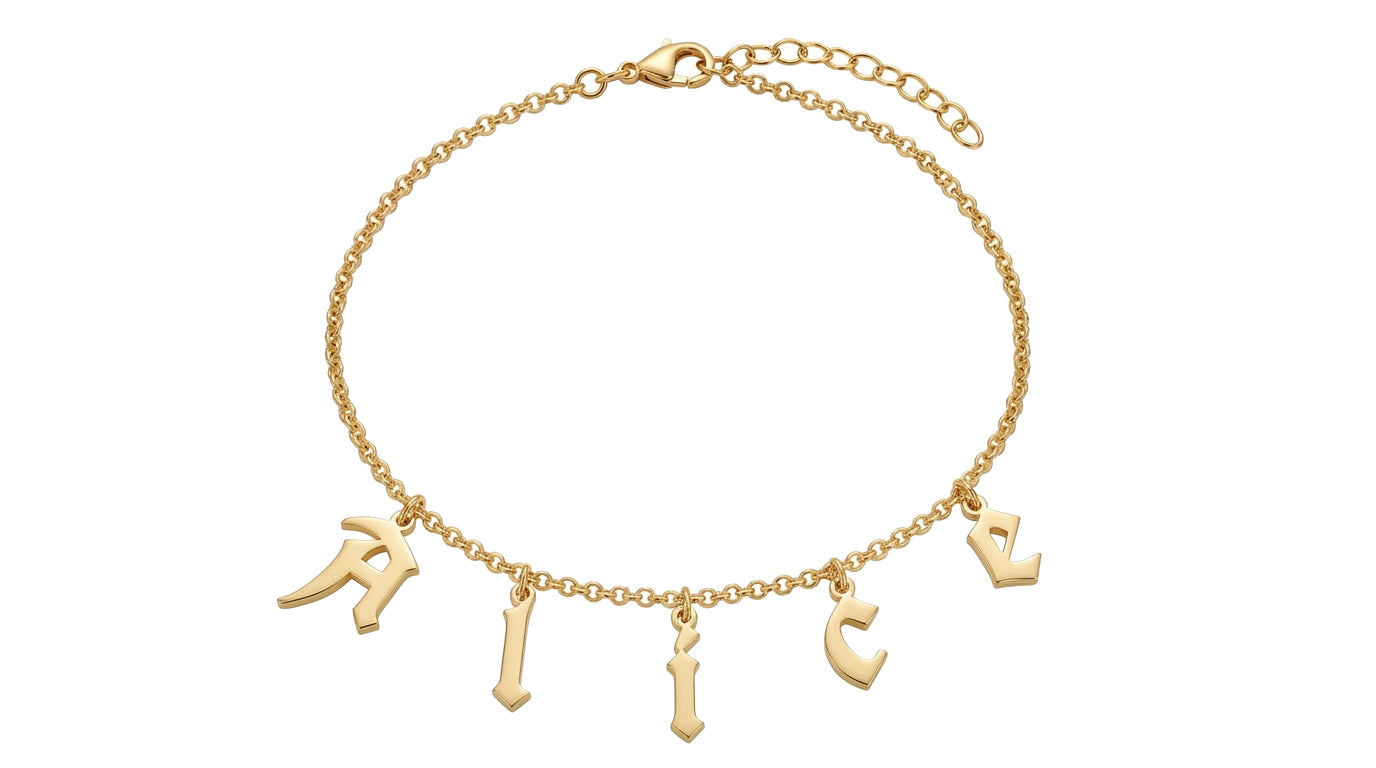 Personalized Name Anklet