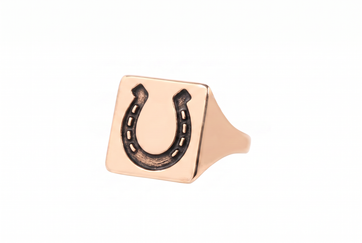 Gold Horseshoe Signet
