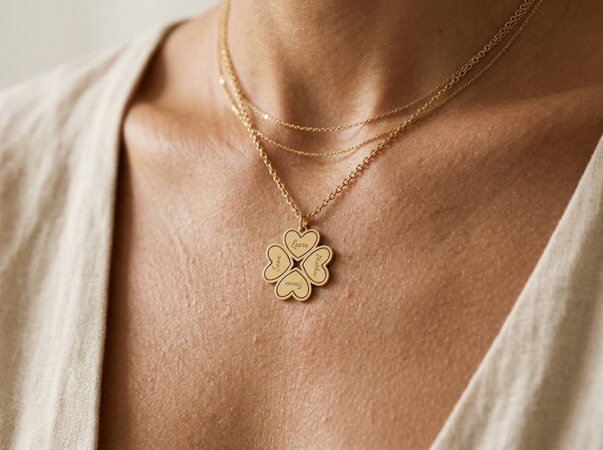 Clover Heart Necklace