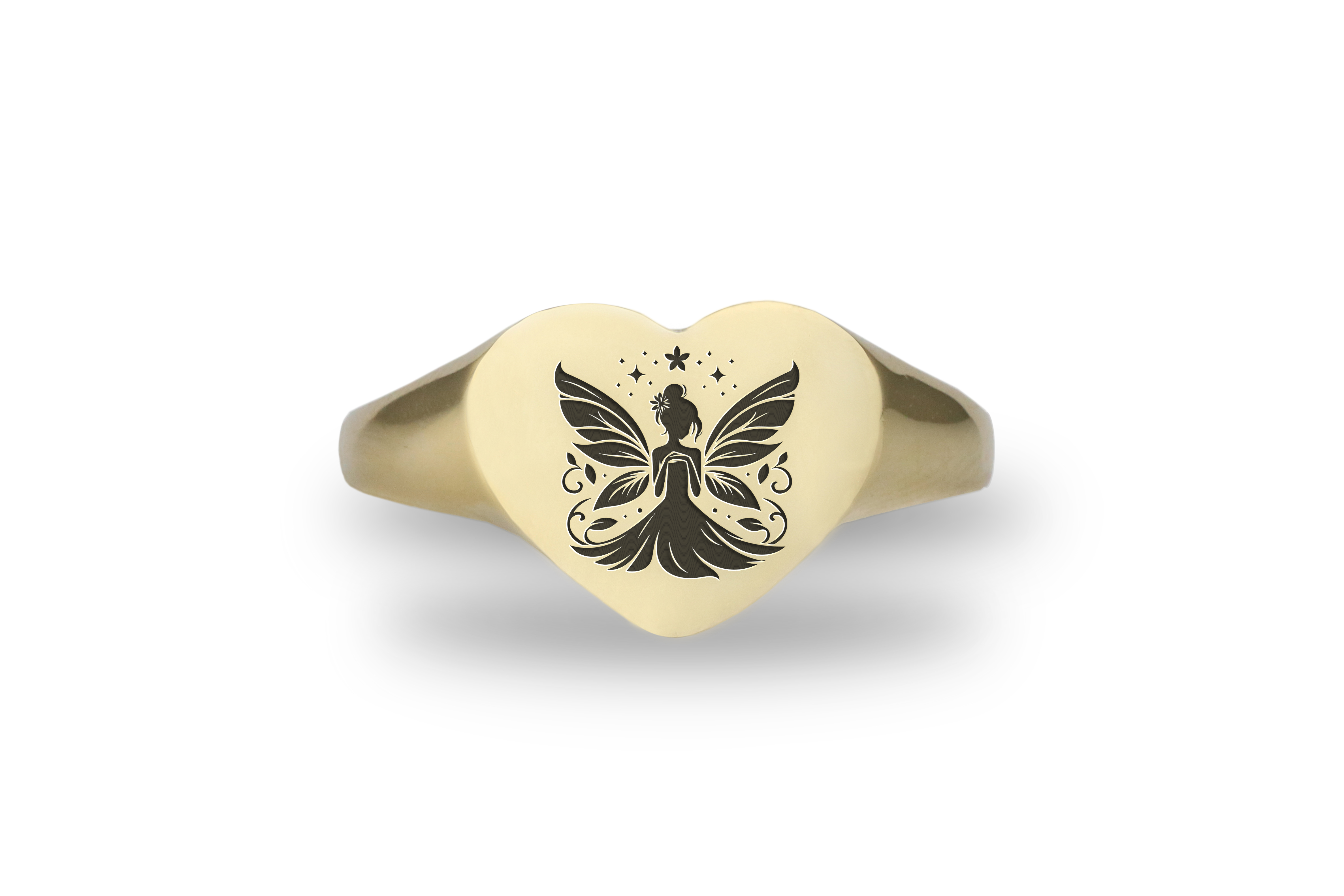 24k Gold Fairy Signet Ring