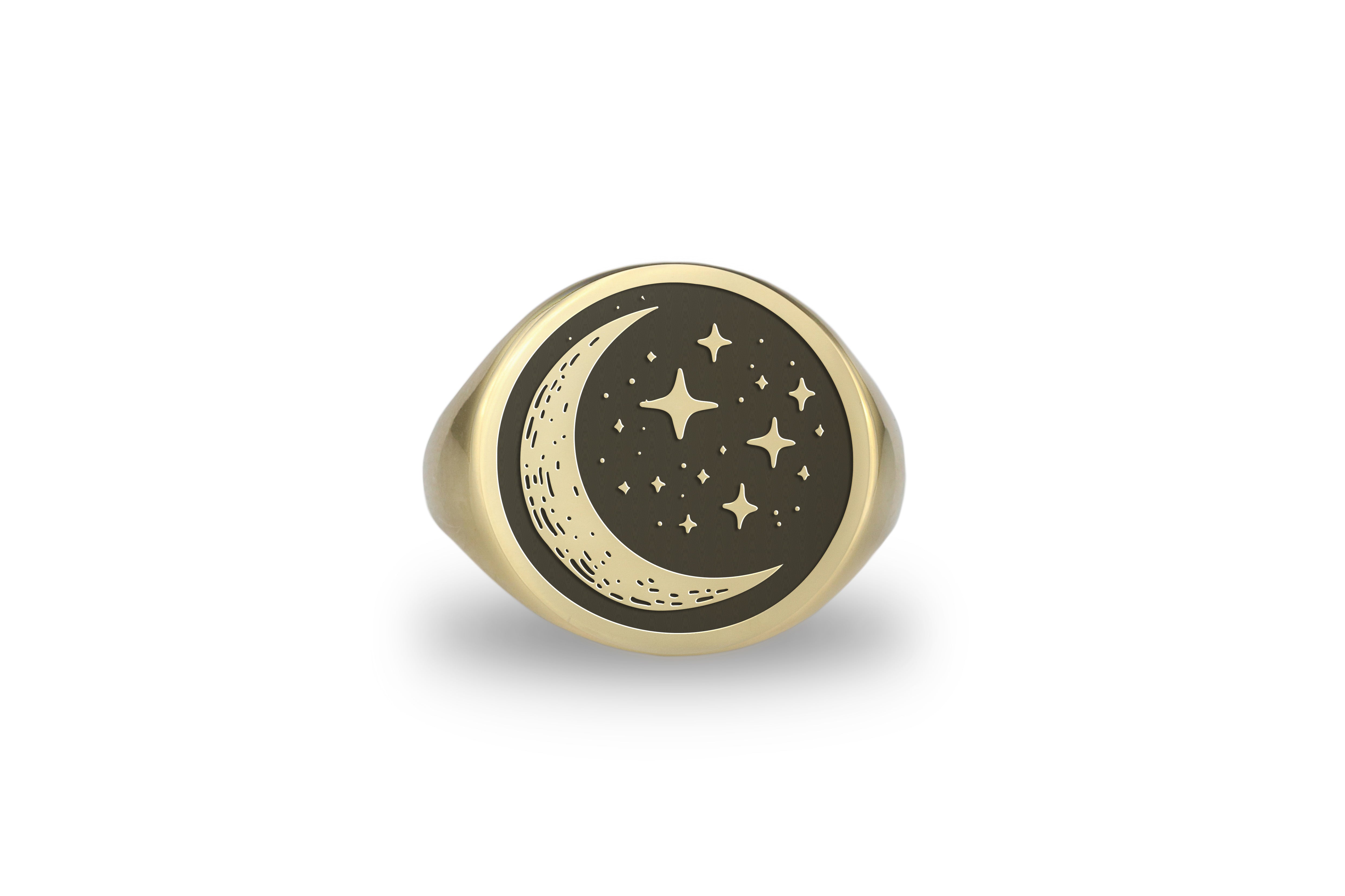 14k Gold Celestial Ring