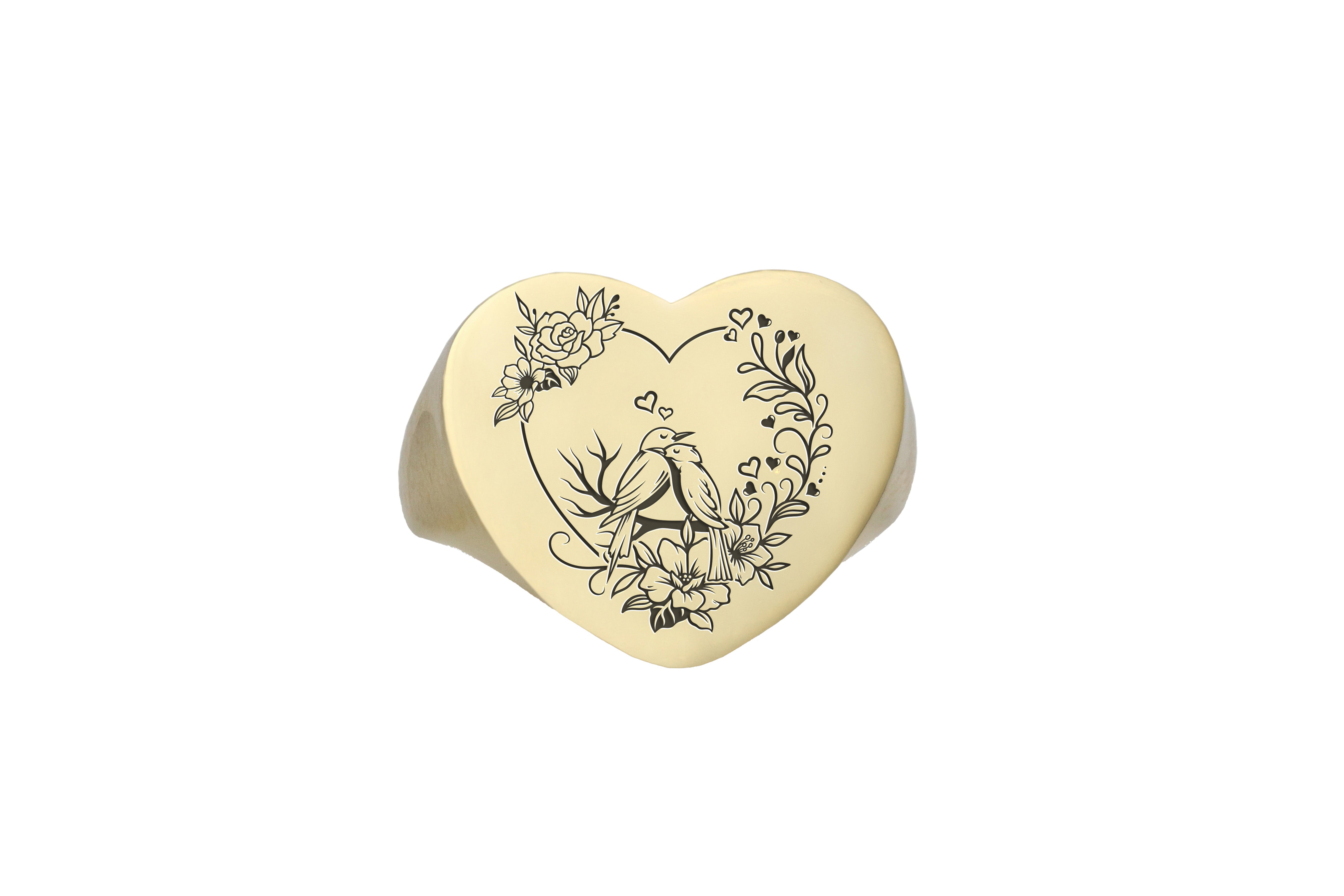 Romantic Birds Ring
