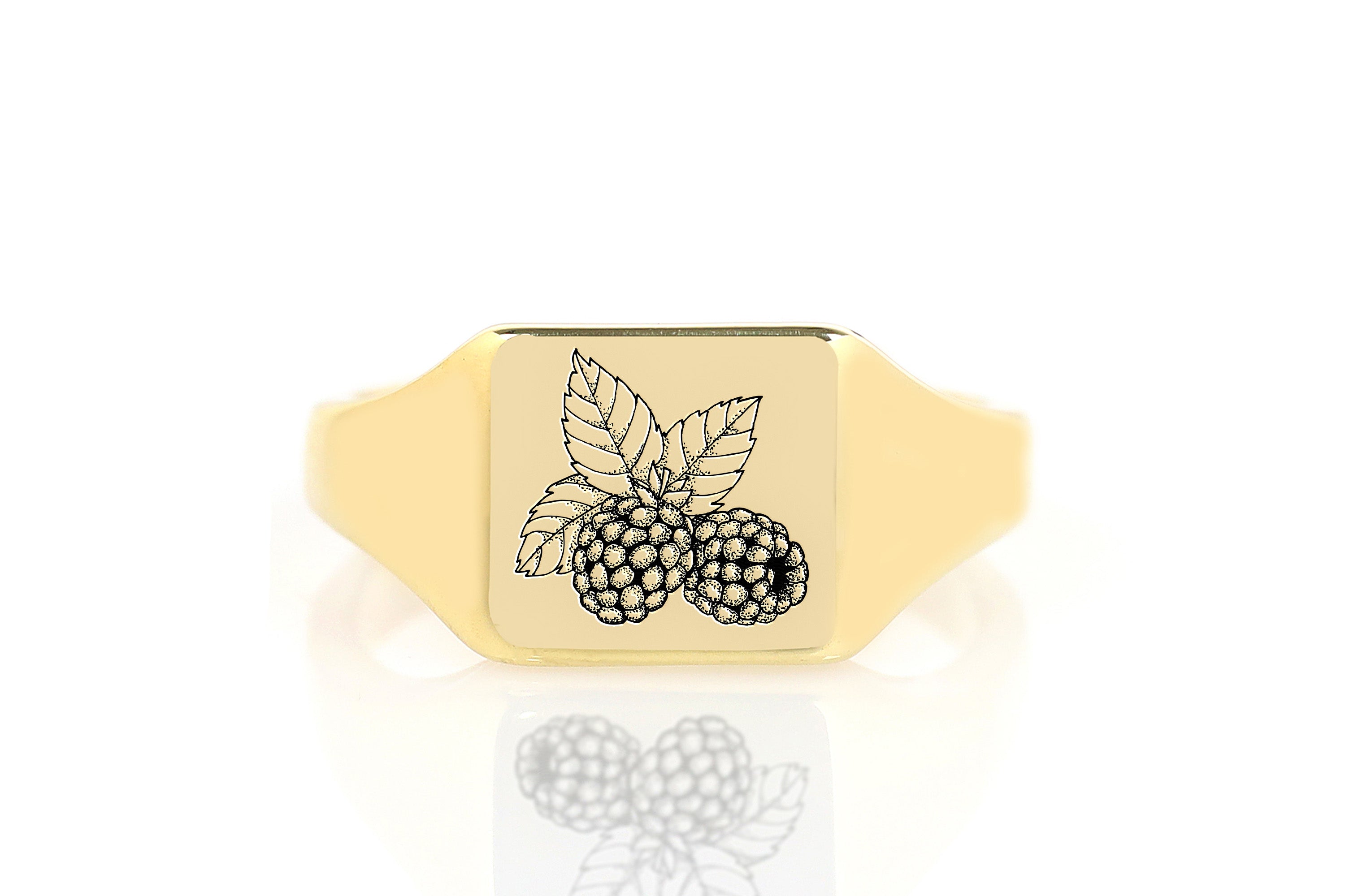Cute Raspberry Signet Ring