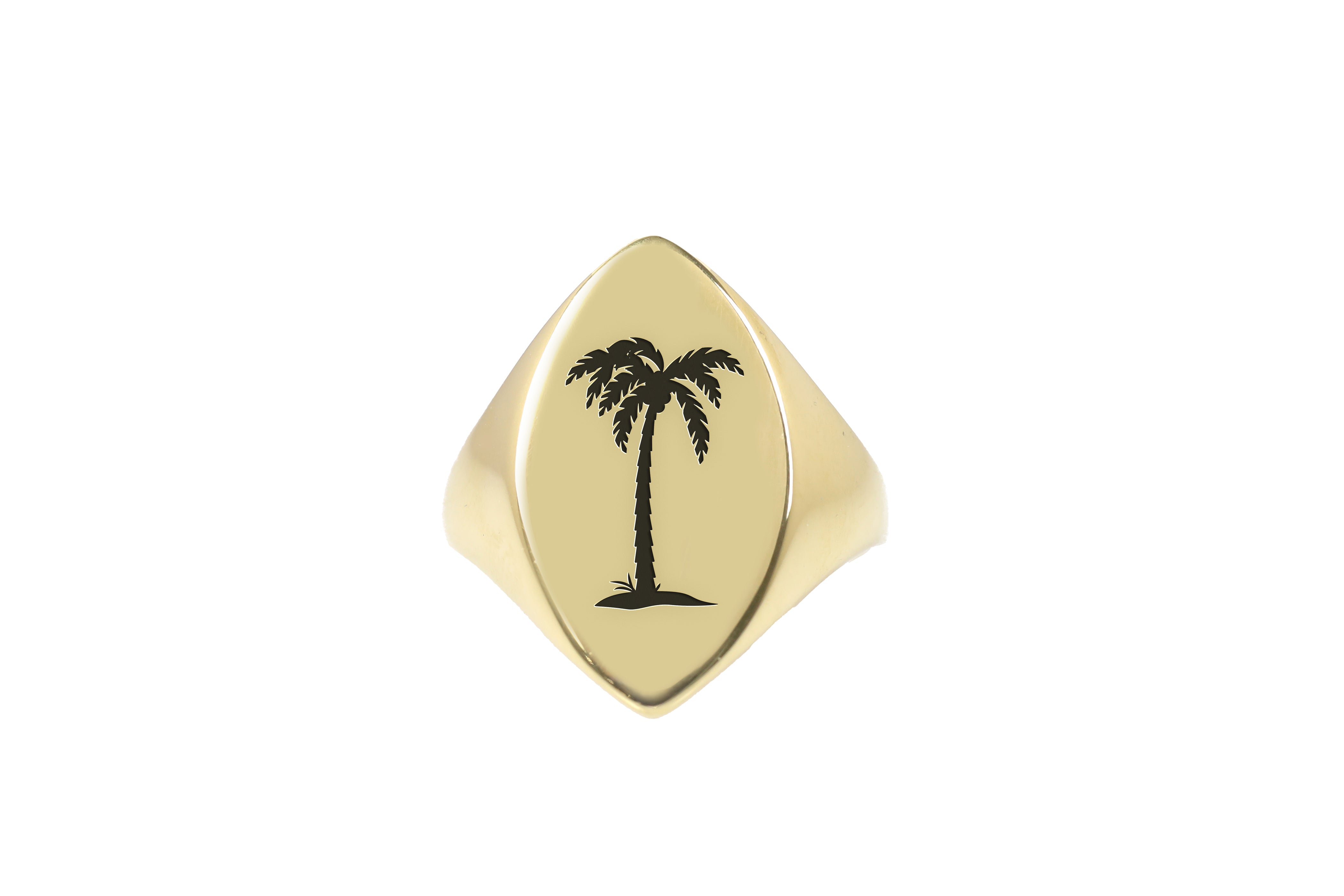 Palm Tree Signet Ring
