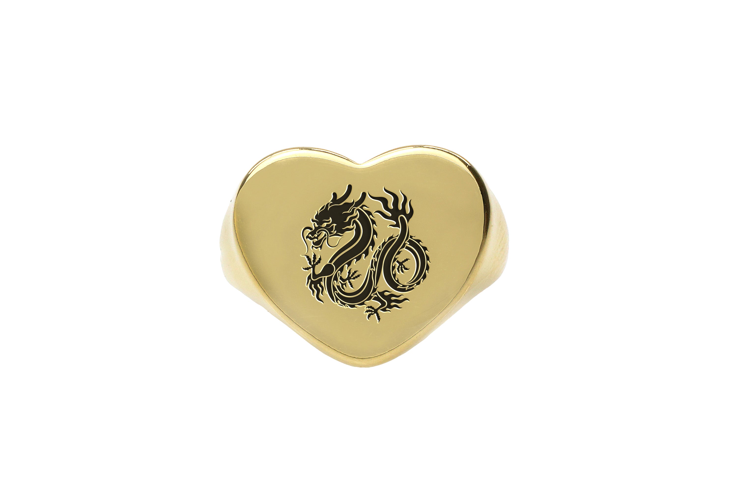 Chinese Dragon Engraved Ring