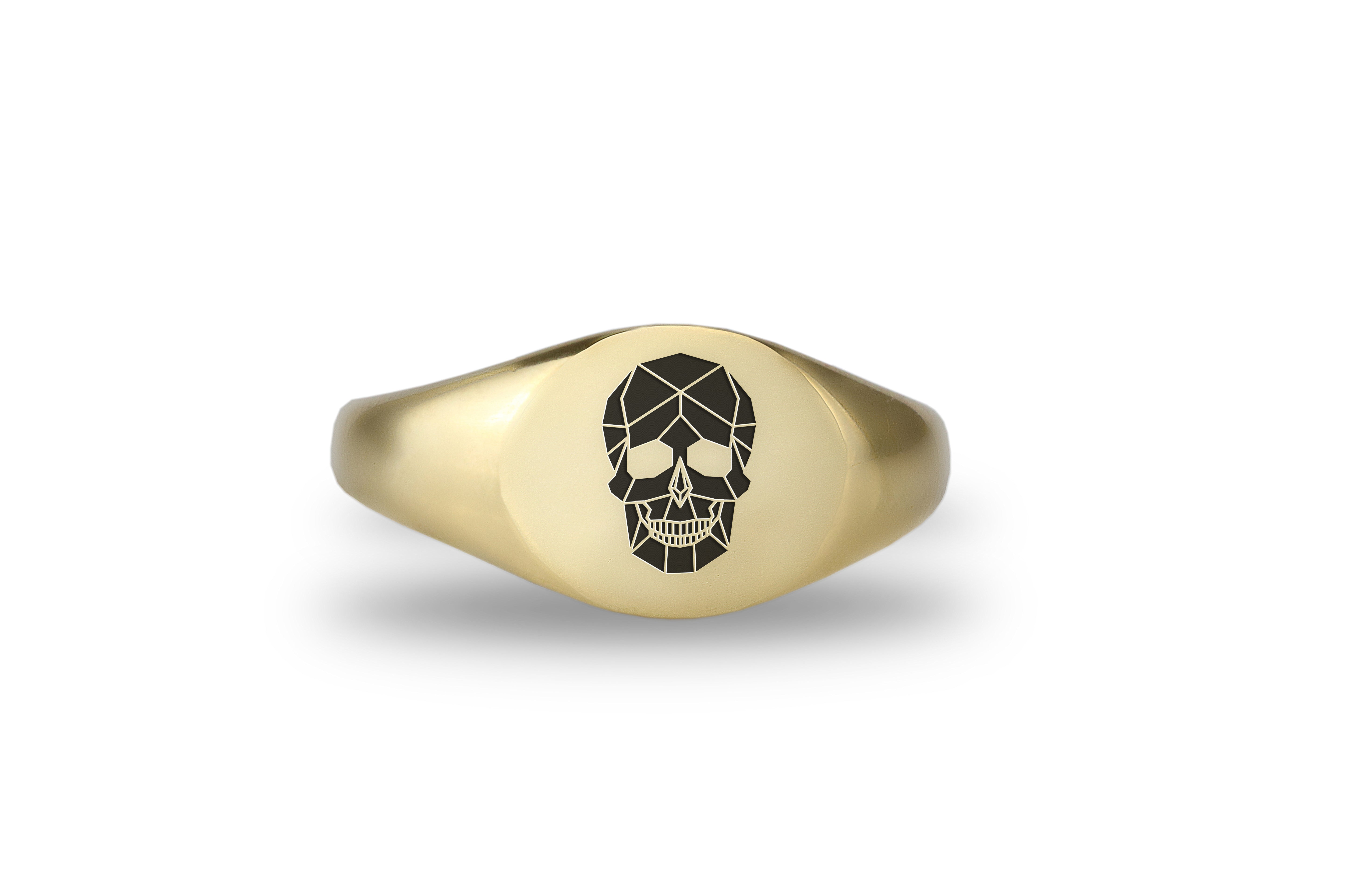 Geometric Skull Ring