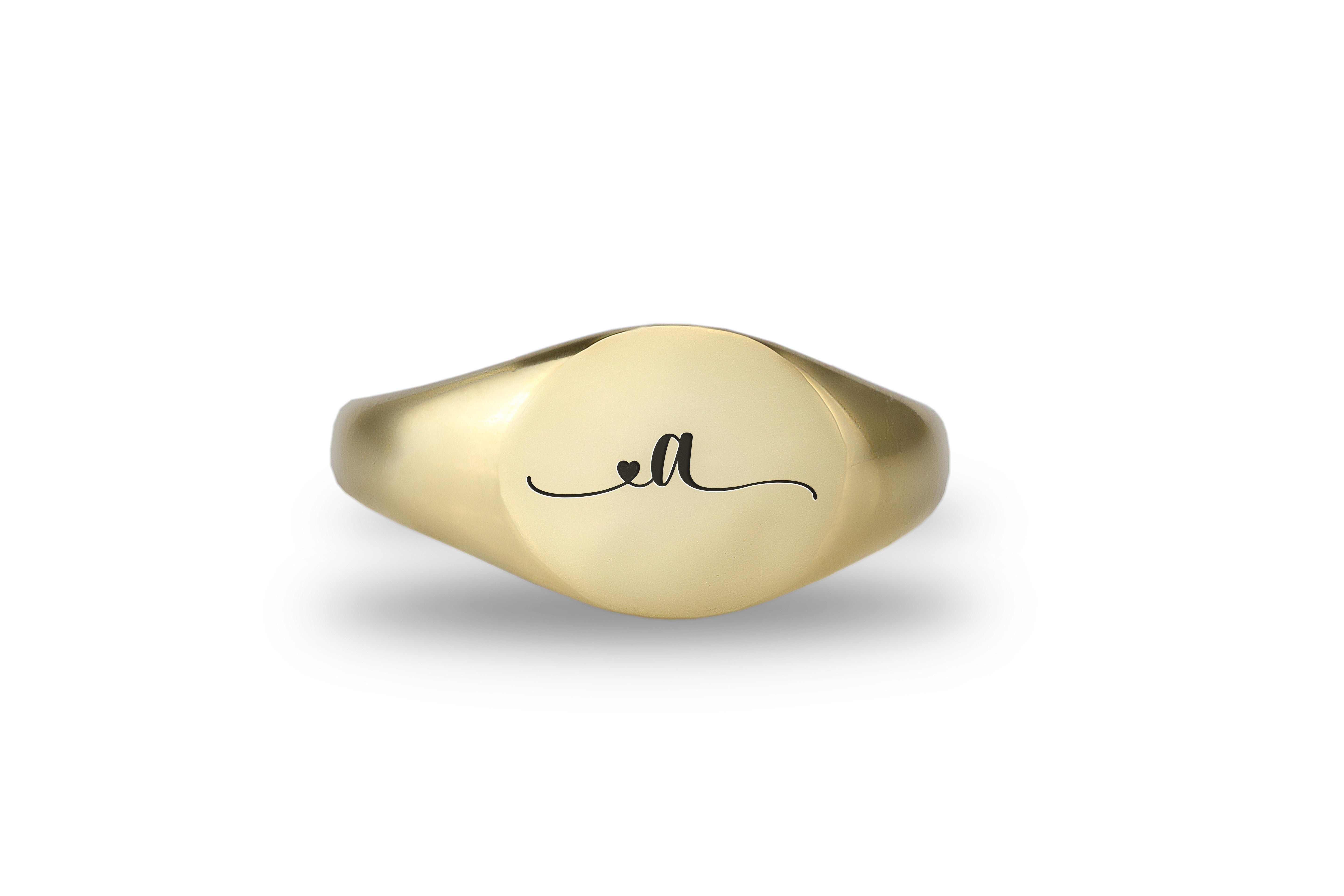 Personalized Signature Signet Ring