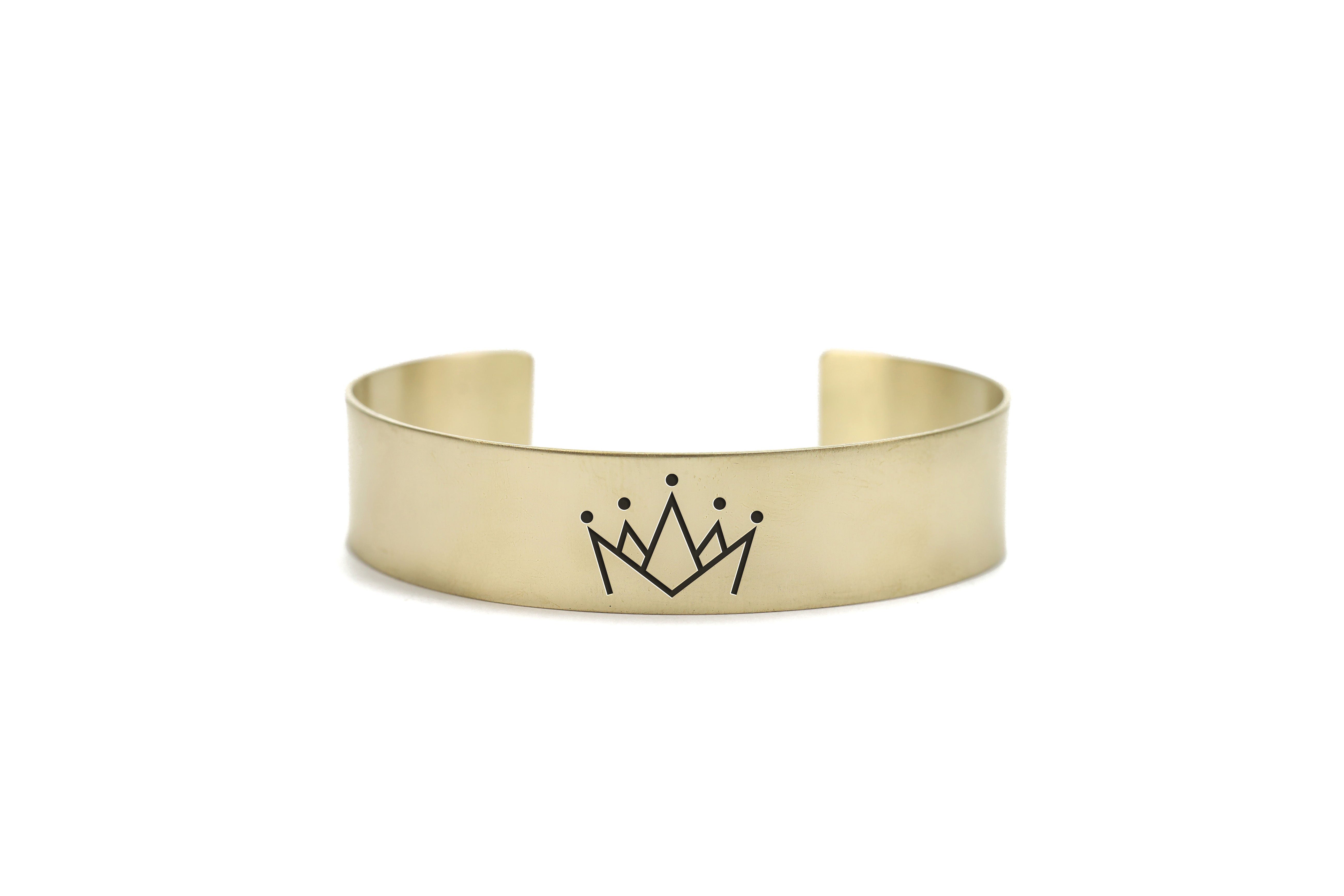 14k Gold Crown Bracelet