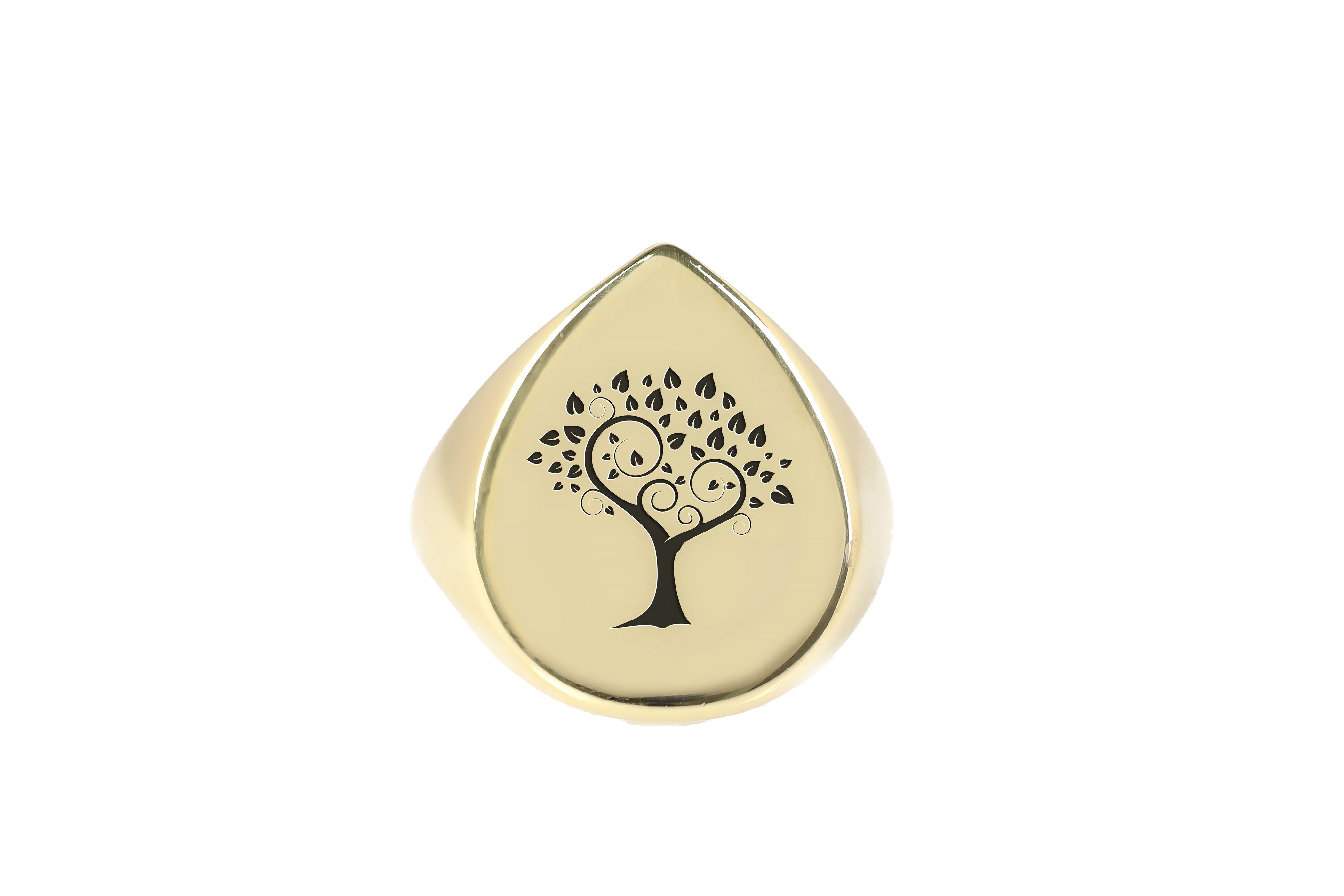 Tree Of Life Engraved Ring