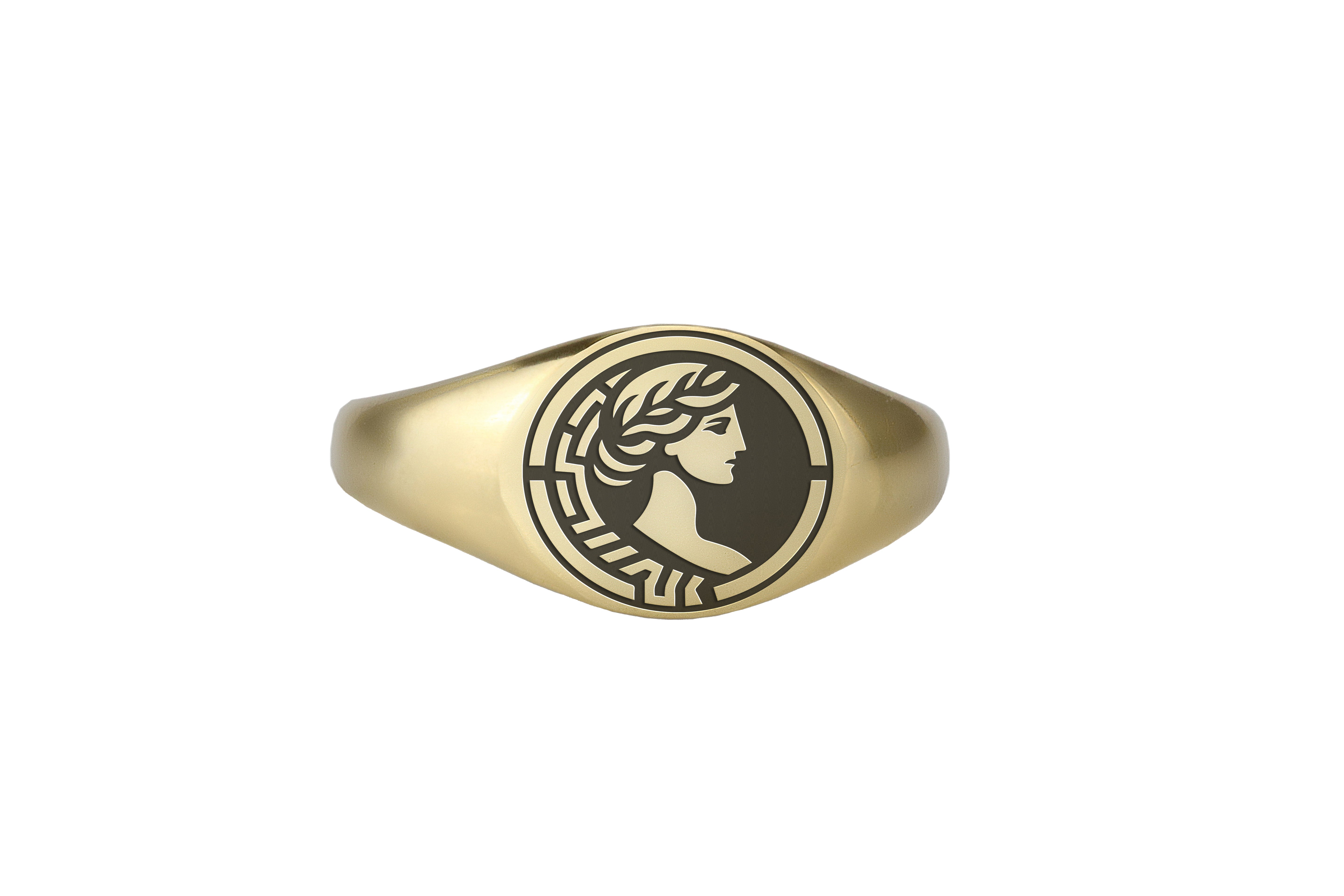 Greek Goddess Signet Ring