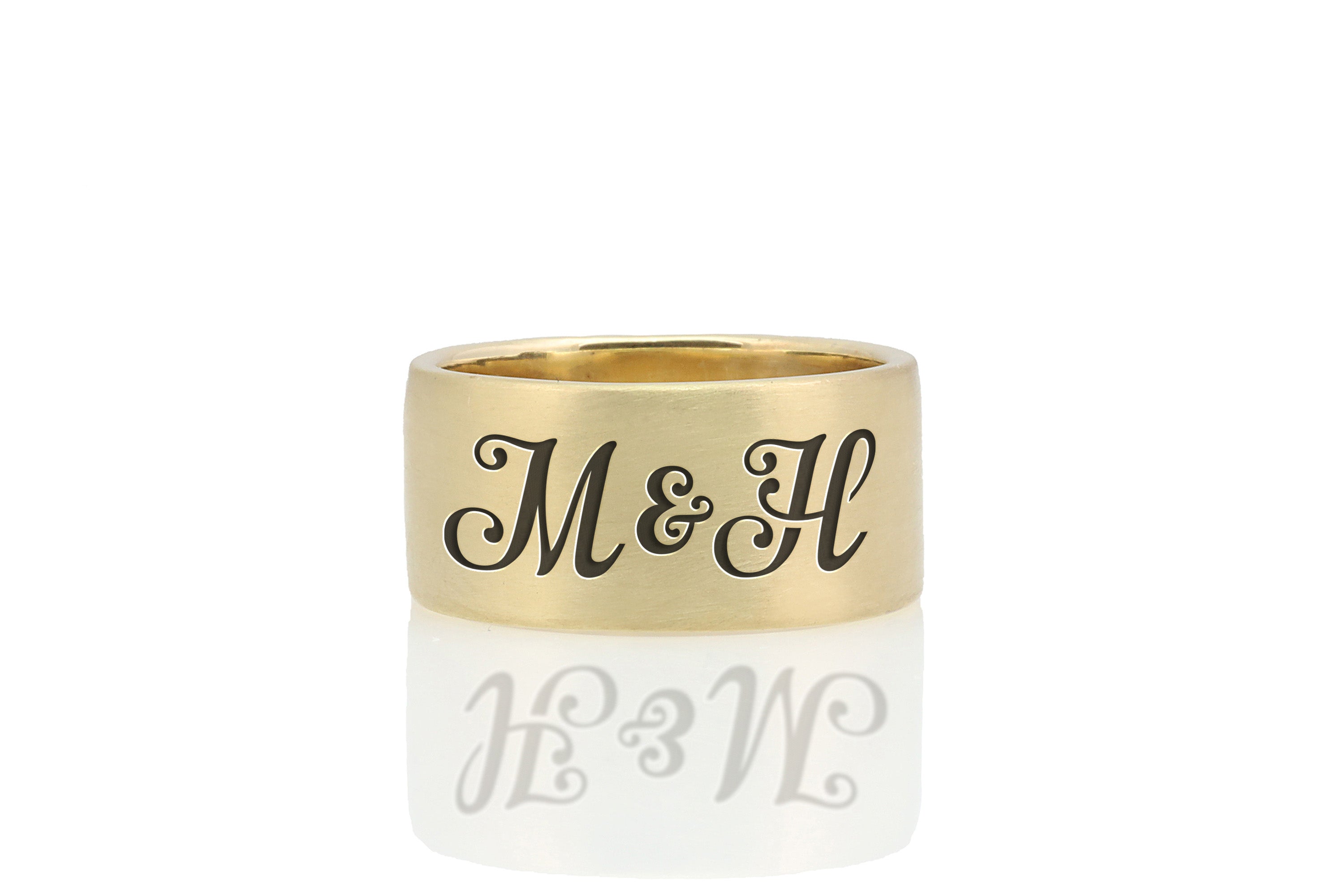 Couples Name Initials Ring