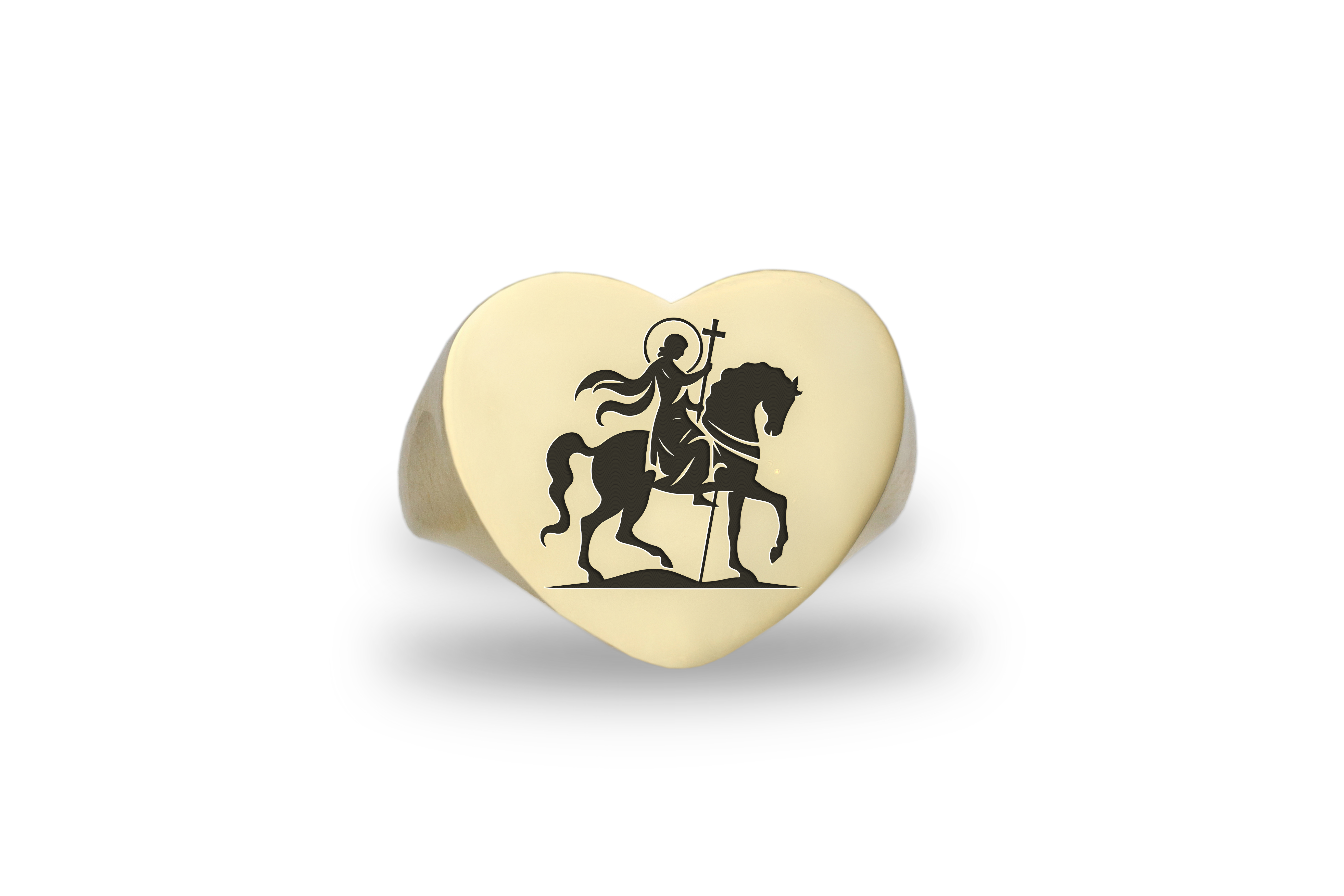 Engraved Saint George Ring